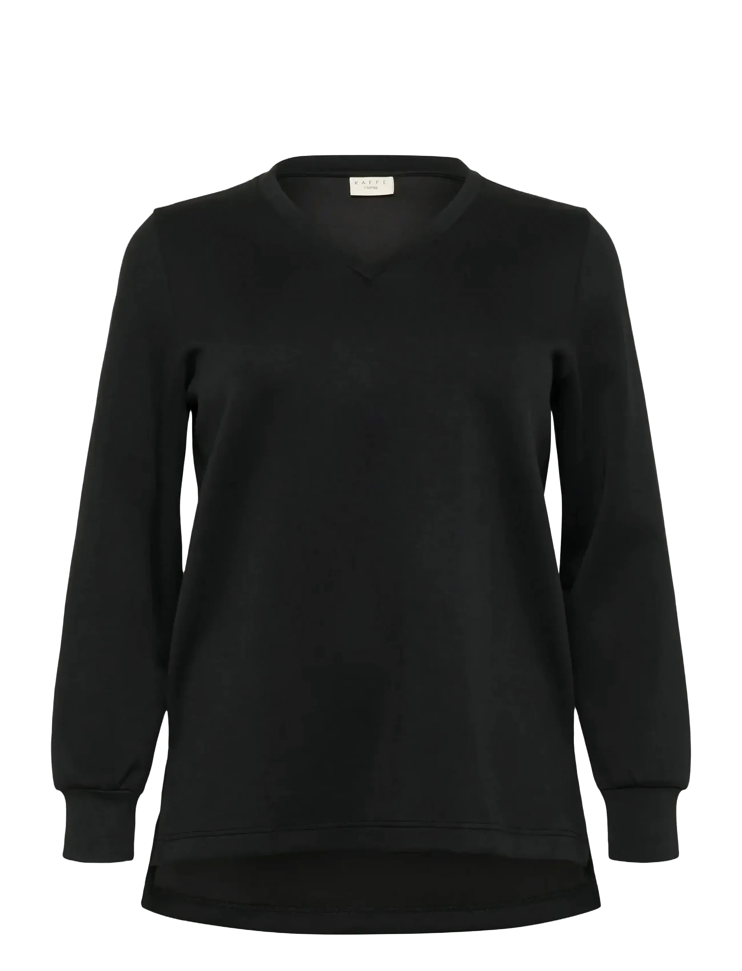 Kaffe Curve KCannita Sweatshirt - Tøj - BLACK DEEP / black