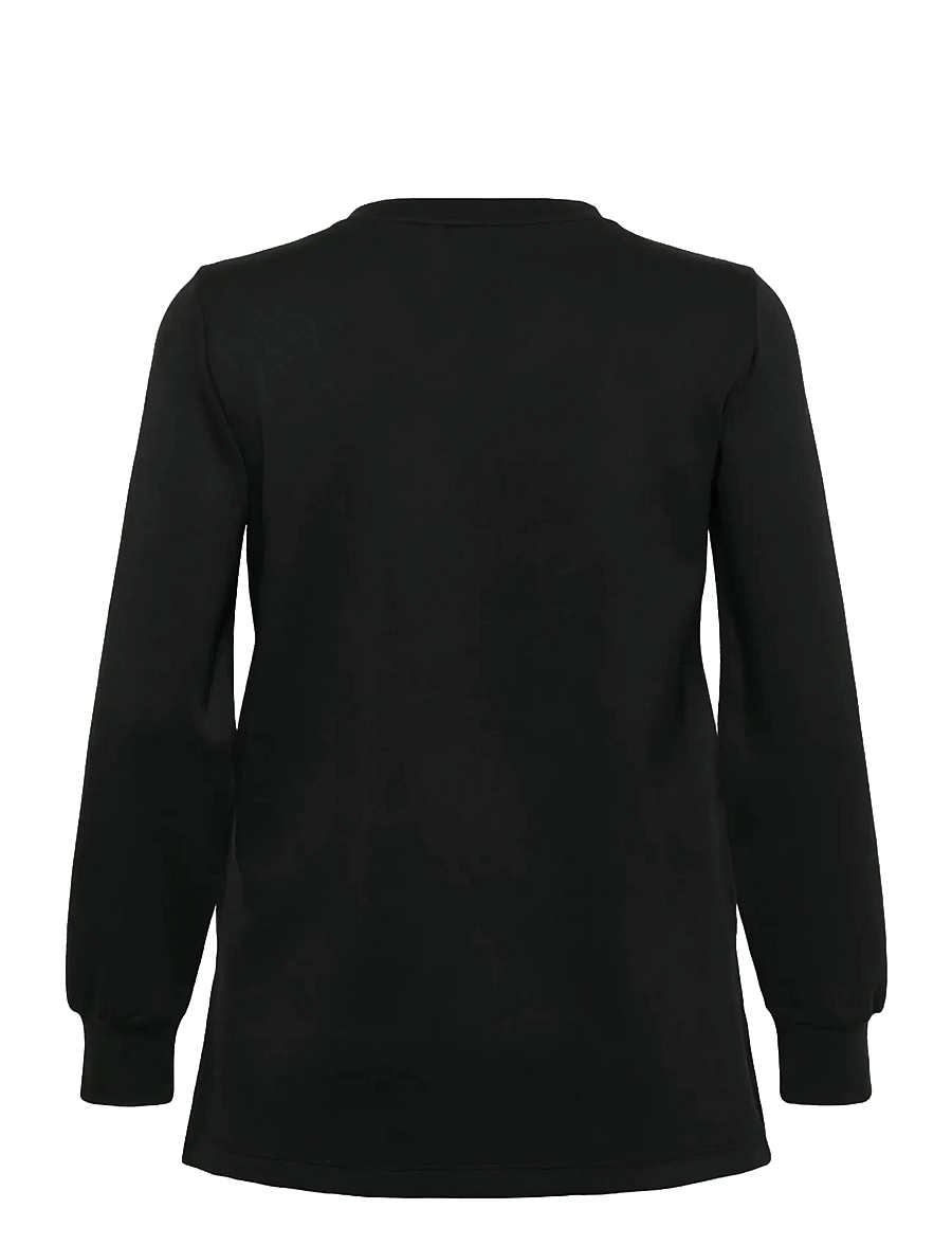 Kaffe Curve - KCannita Sweatshirt - langärmlige tops - black deep - 2