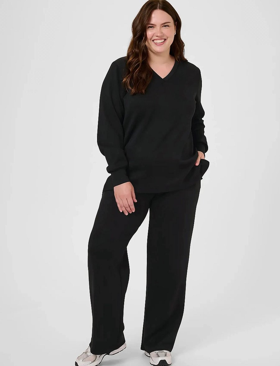 Kaffe Curve - KCannita Sweatshirt - langärmlige tops - black deep - 3