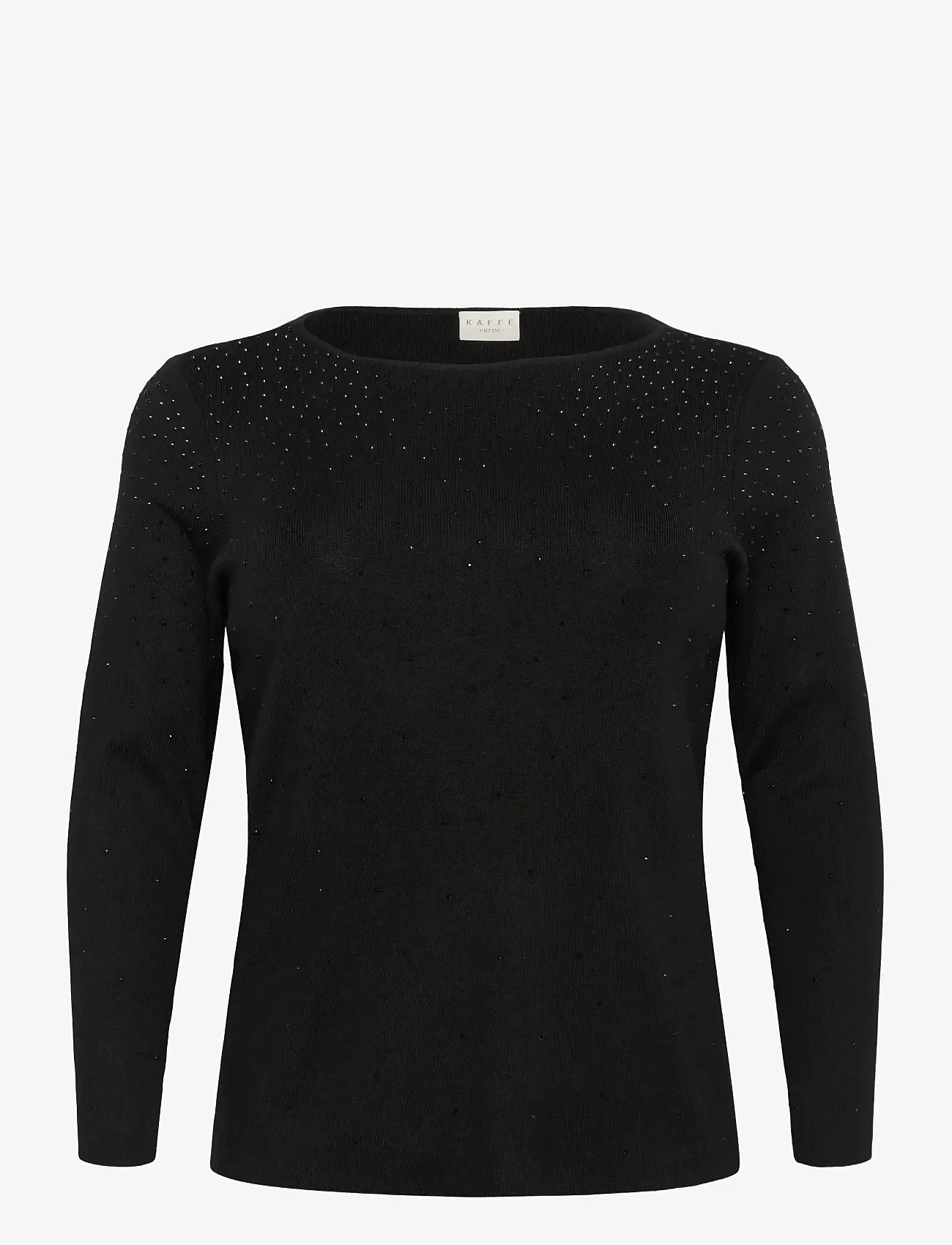 Kaffe Curve - KCmina Knit Pullover - efterårstøj - black deep - 1