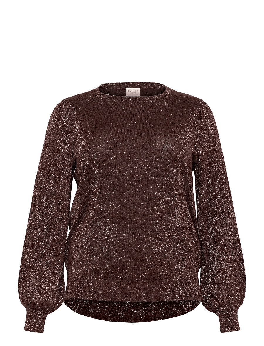 Kaffe Curve - KCregitta Pleat LS Pullover - pullover - black coffee - 1