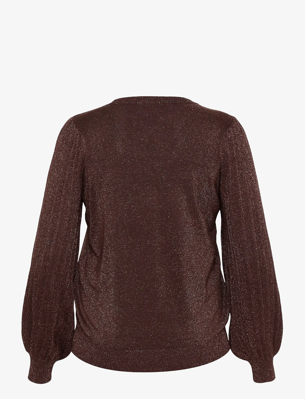 Kaffe Curve - KCregitta Pleat LS Pullover - sügisesed riided - black coffee - 1