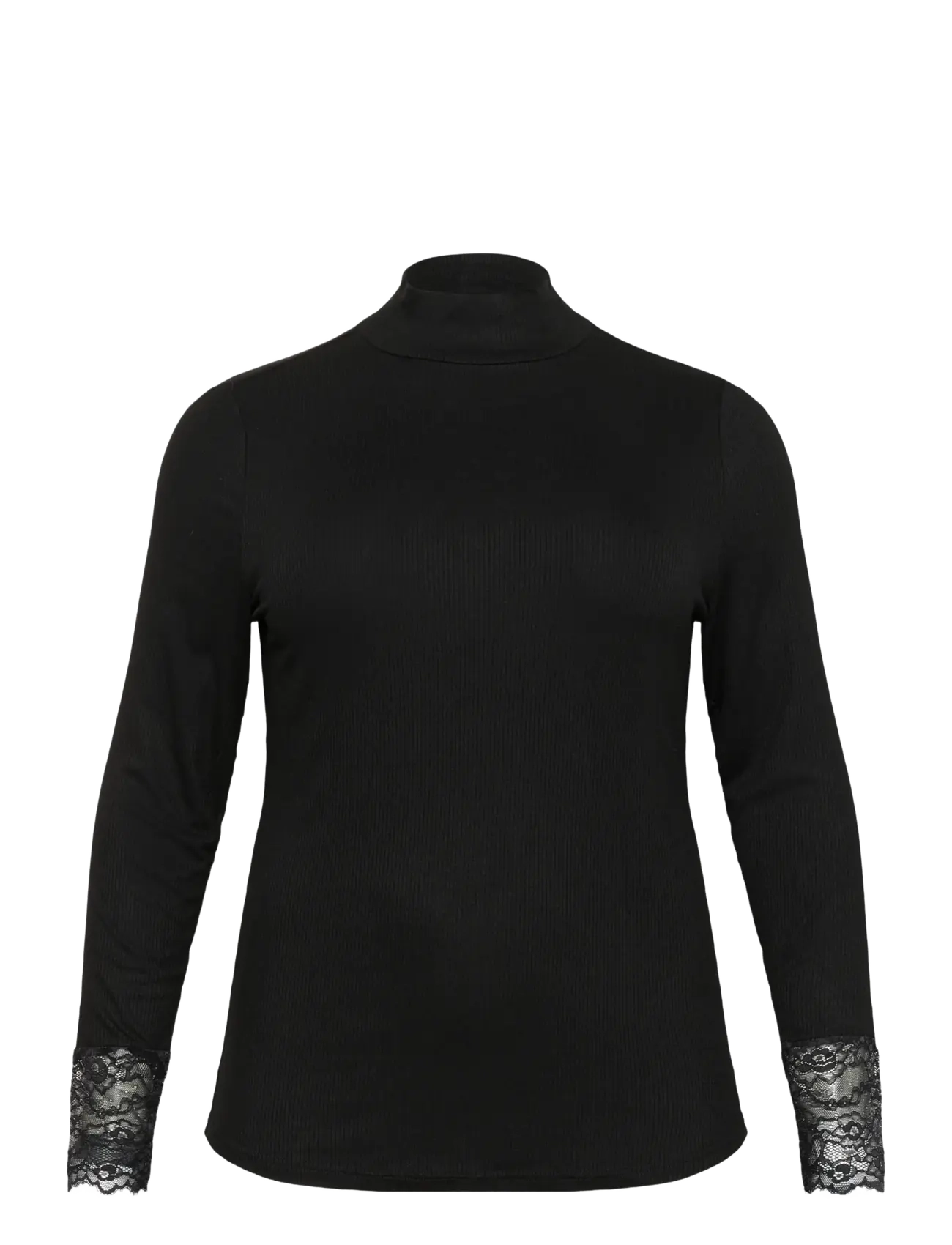 Kaffe Curve KComia Turtleneck T-Shirt - Igapäevane stiil - BLACK DEEP / black