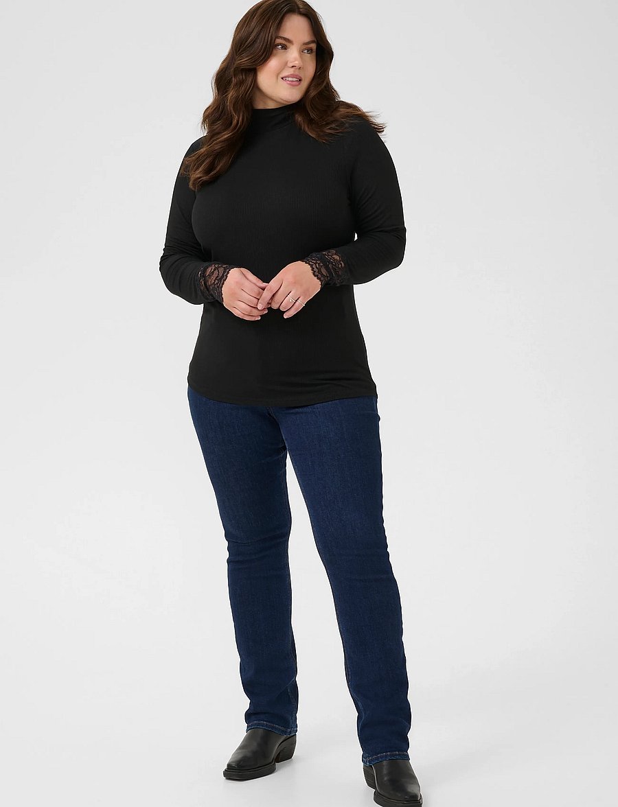 Kaffe Curve - KComia Turtleneck T-Shirt - black deep - 2