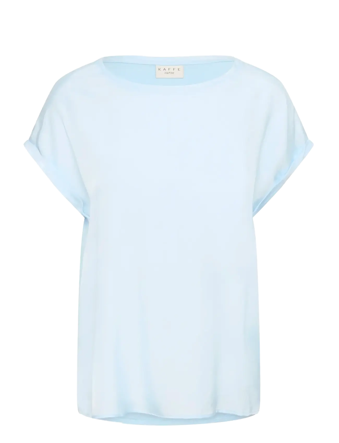 Kaffe Curve KCmilia Wing SL Blouse - T-shirts & tops - NANTUCKET BREEZE / blue