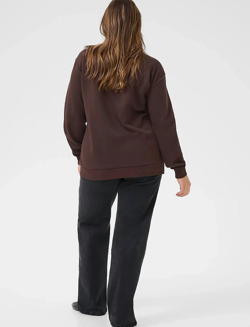 Kaffe Curve - KCelise Sweatshirt - sweatshirts - black coffee - 4