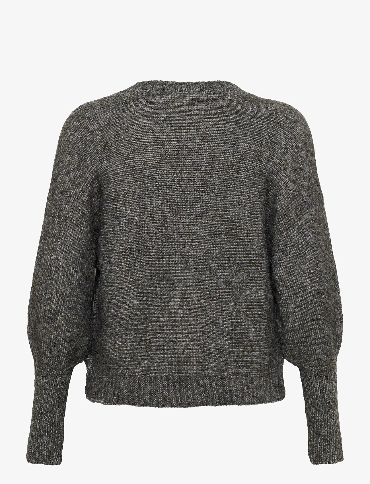Kaffe Curve - KCluma Knit Cardigan - cardigans - dark grey melange - 2