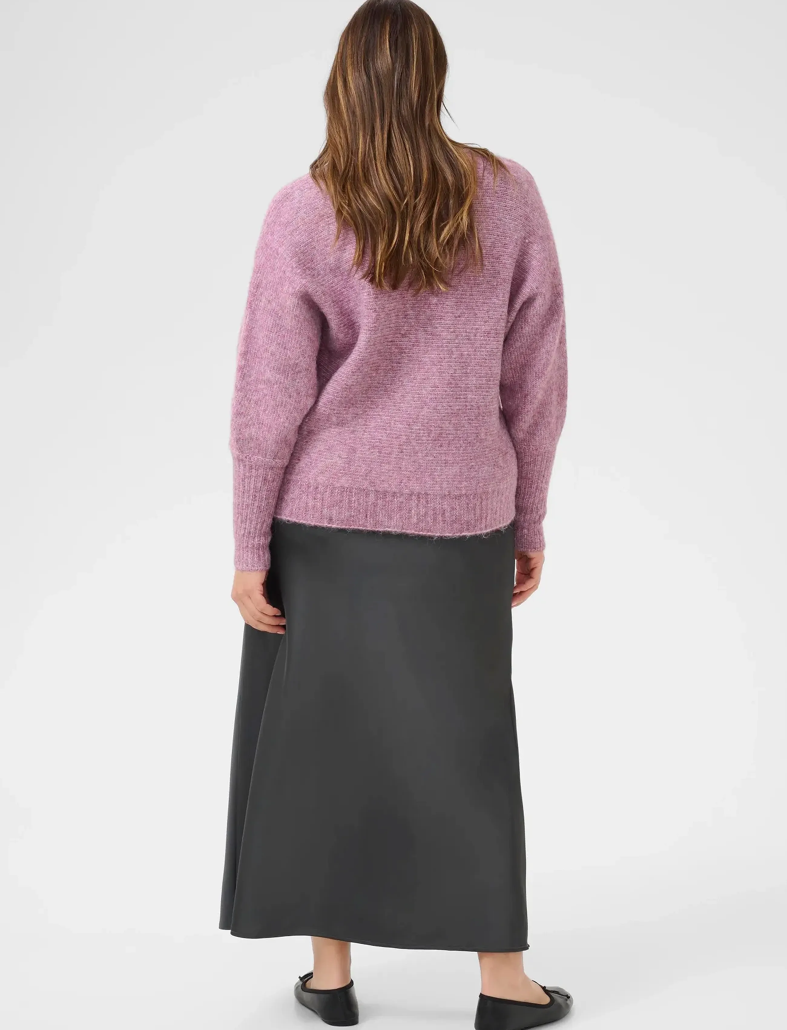 Kaffe Curve - KCluma Knit Cardigan - cardigans - tulipwood melange - 4