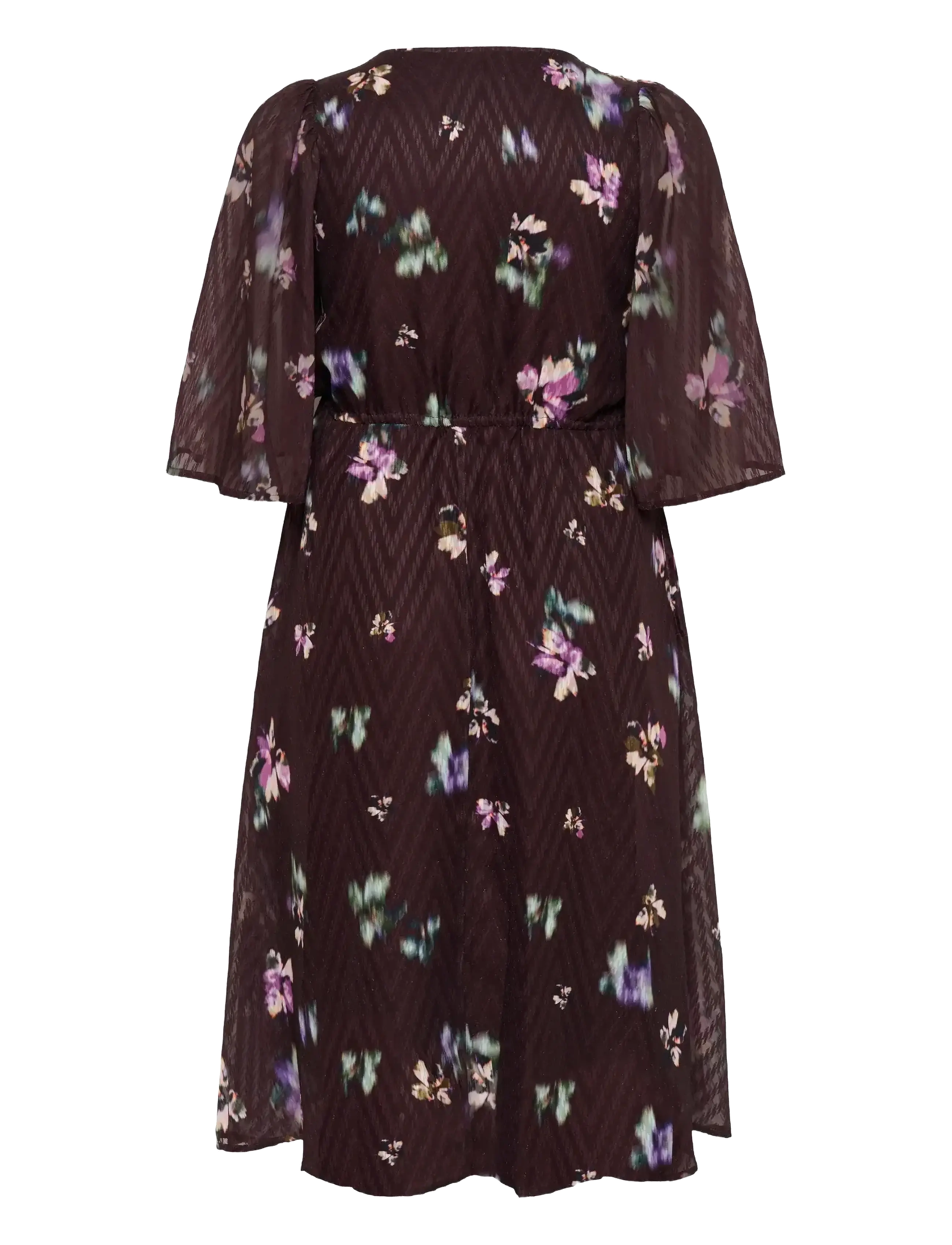 Kaffe Curve - KCclara Dress - black coffee/multi col.flowers - 2