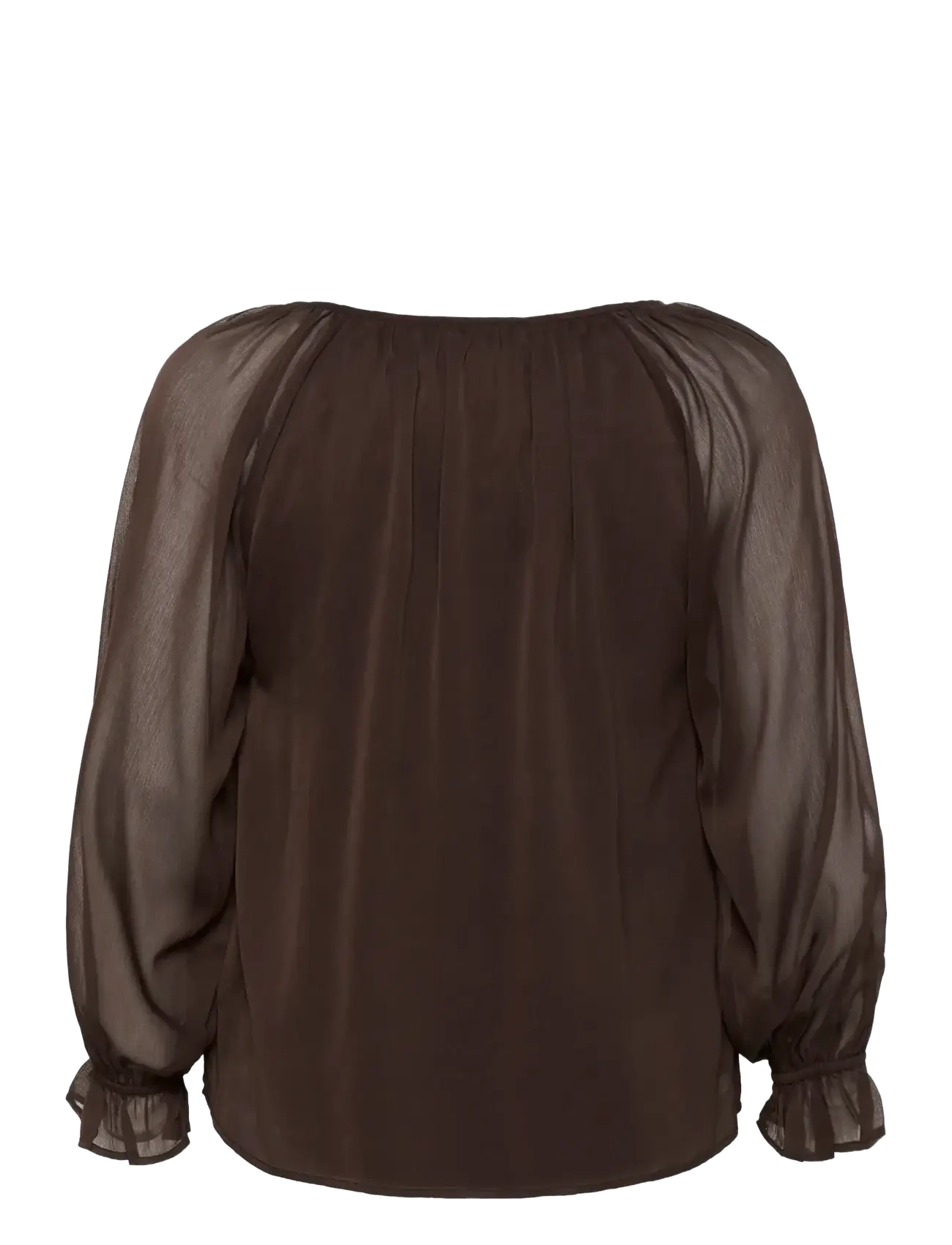Kaffe Curve - KCmilanna Blouse - langärmelige blusen - black coffee - 2