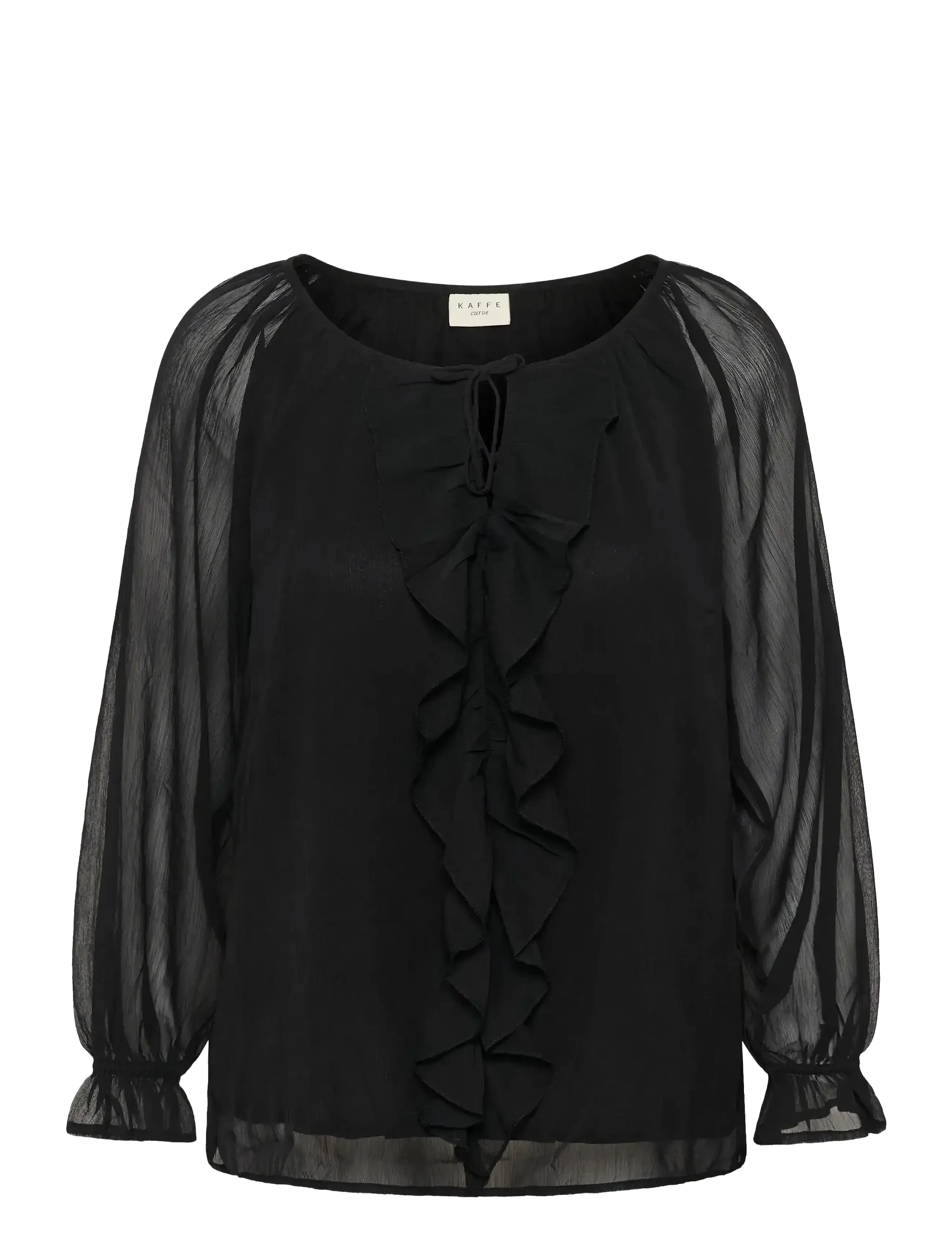 Kaffe Curve KCmilanna Blouse - Bluser - BLACK DEEP / black
