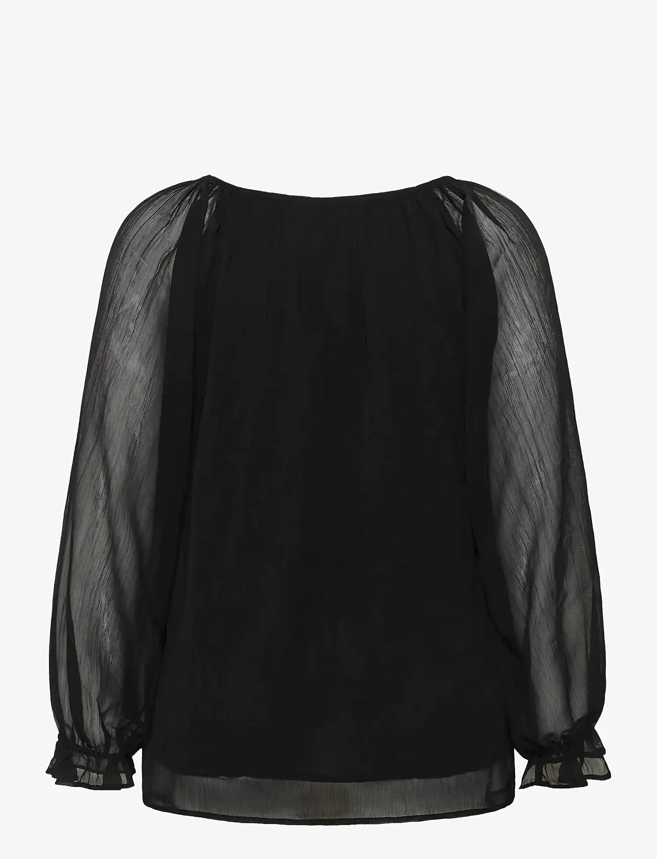 Kaffe Curve - KCmilanna Blouse - langærmede bluser - black deep - 2
