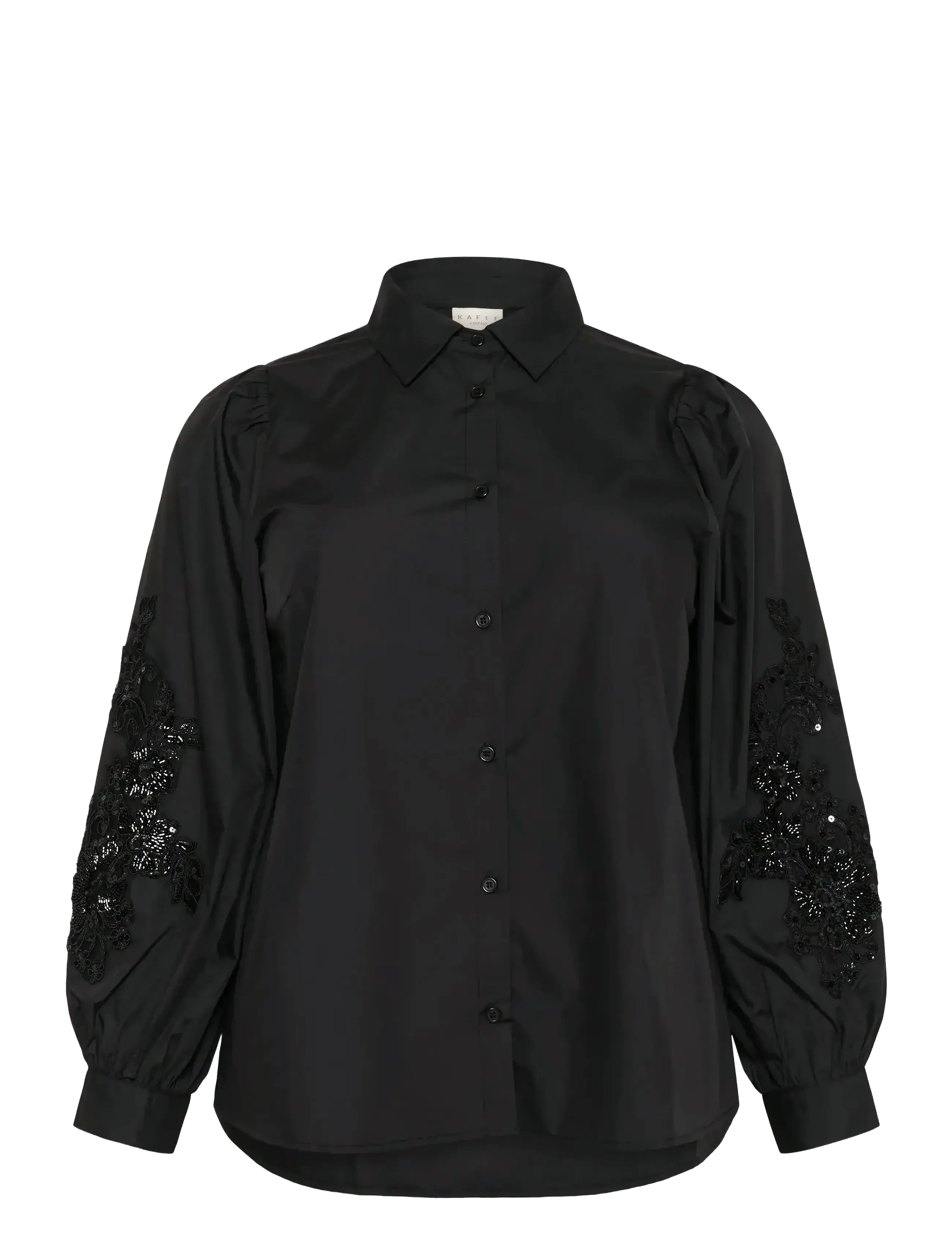 Kaffe Curve KCnicky Shirt - Tøj - BLACK DEEP / black