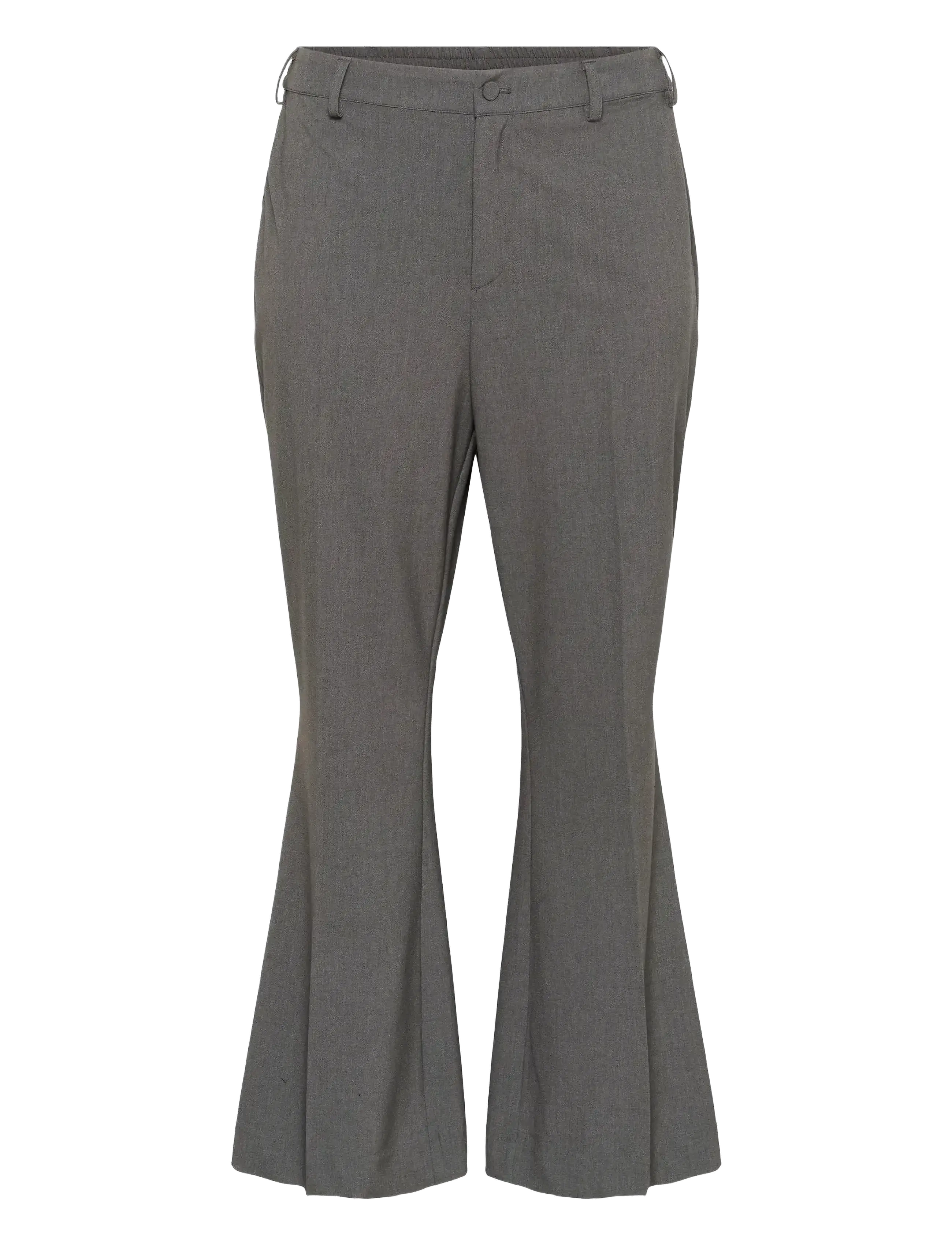 Kaffe Curve KColia Long Pants - Pidulikud püksid - GREY MELANGE / grey
