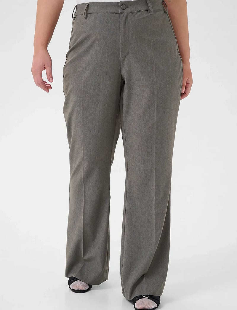 Kaffe Curve - KColia Long Pants - schlaghose - grey melange - 0