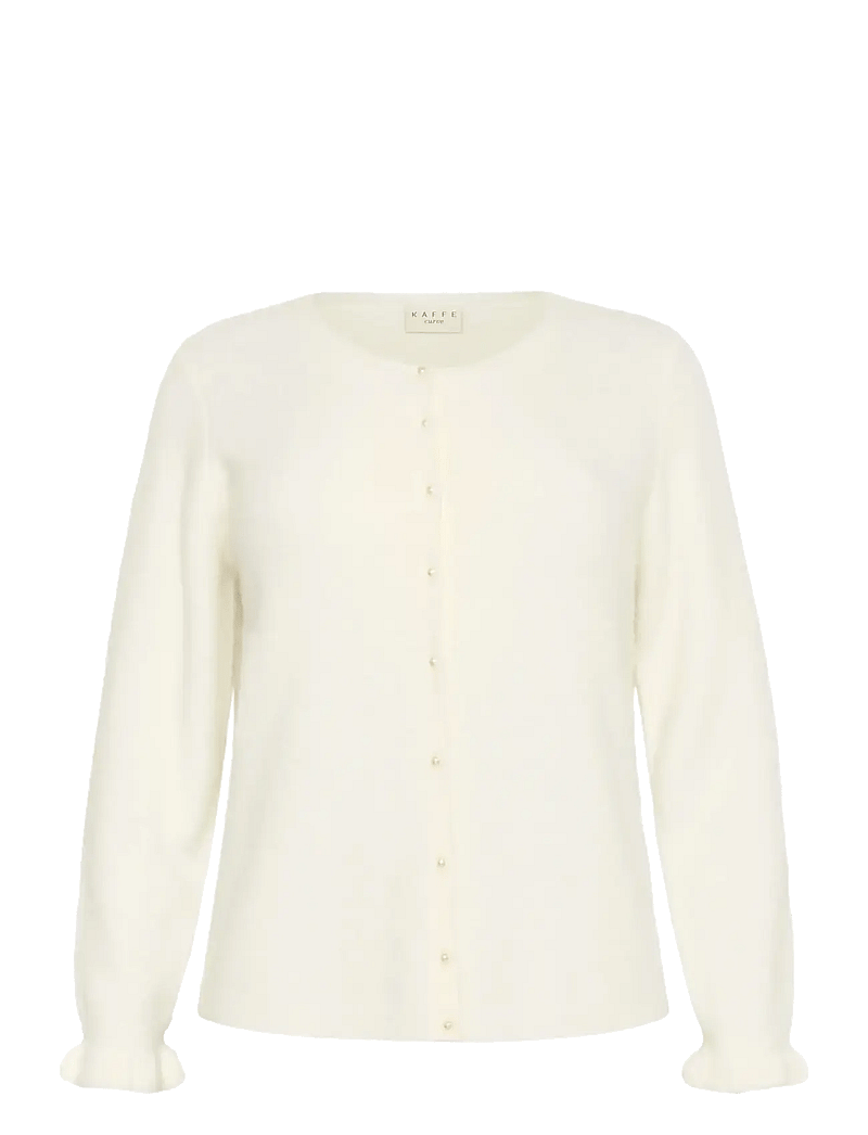 Kaffe Curve - KCcirsten Cardigan - cardigans - chalk - 1