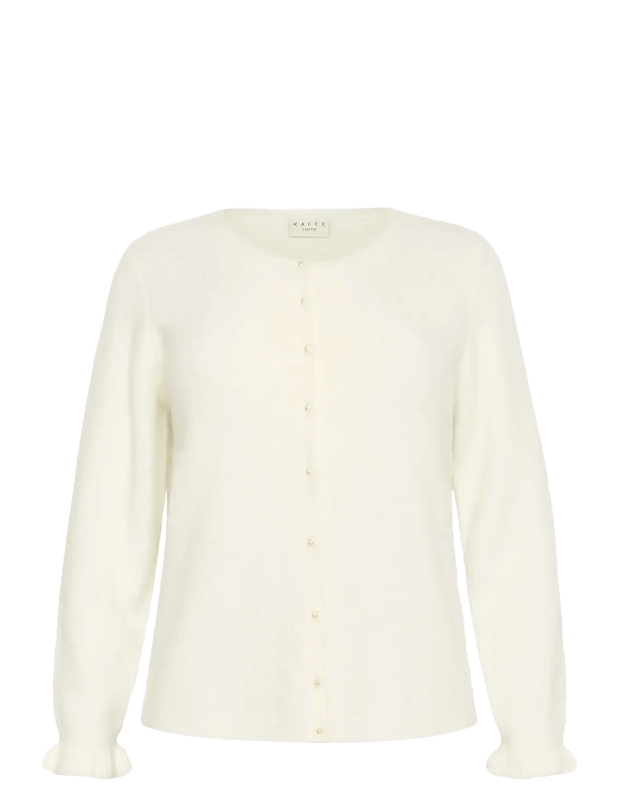 Kaffe Curve - KCcirsten Cardigan - cardigans - chalk - 1