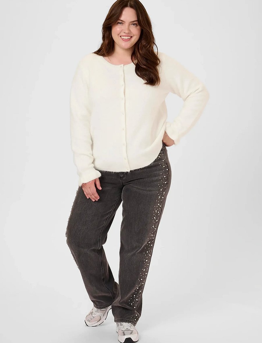 Kaffe Curve - KCcirsten Cardigan - cardigans - chalk - 3
