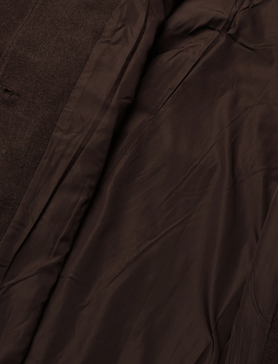 Kaffe Curve - KCnanny Long Coat - talvejoped - chocolate brown - 4