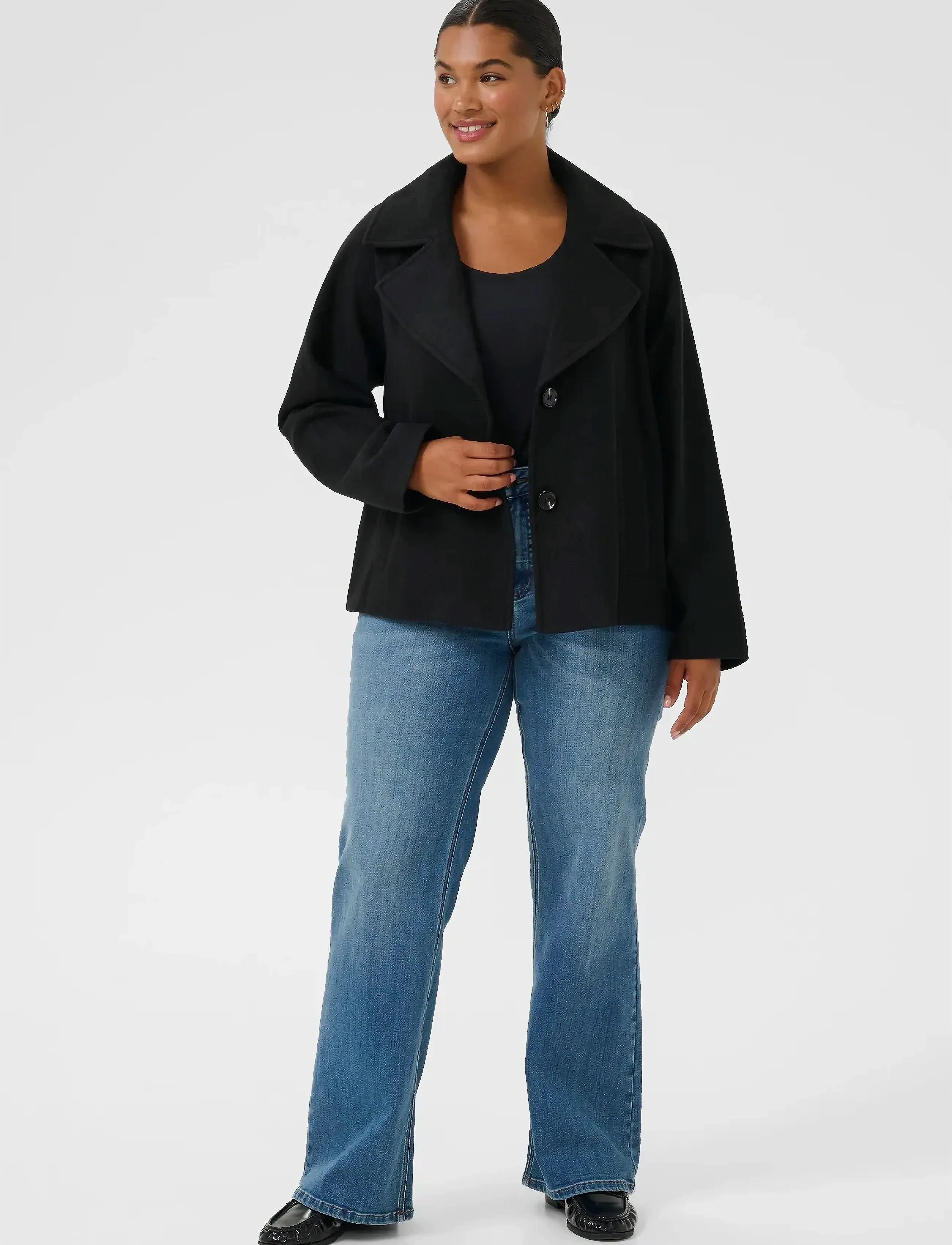 Kaffe Curve - KCnanny Short Jacket - bovenkleding - black deep - 3