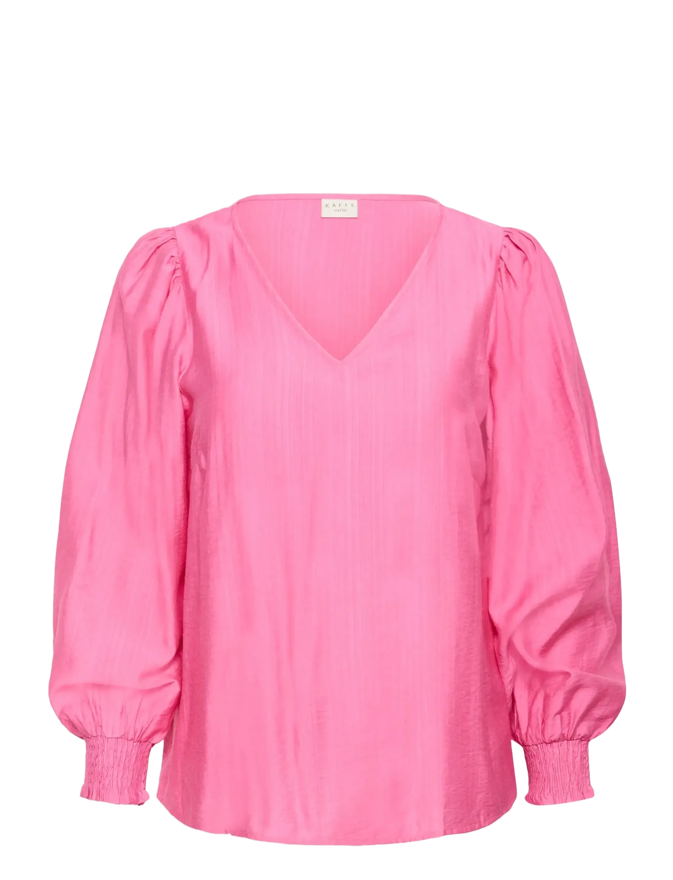 Kaffe Curve KCsofia Blouse - Kontoririided - PINK POWER / pink/rose