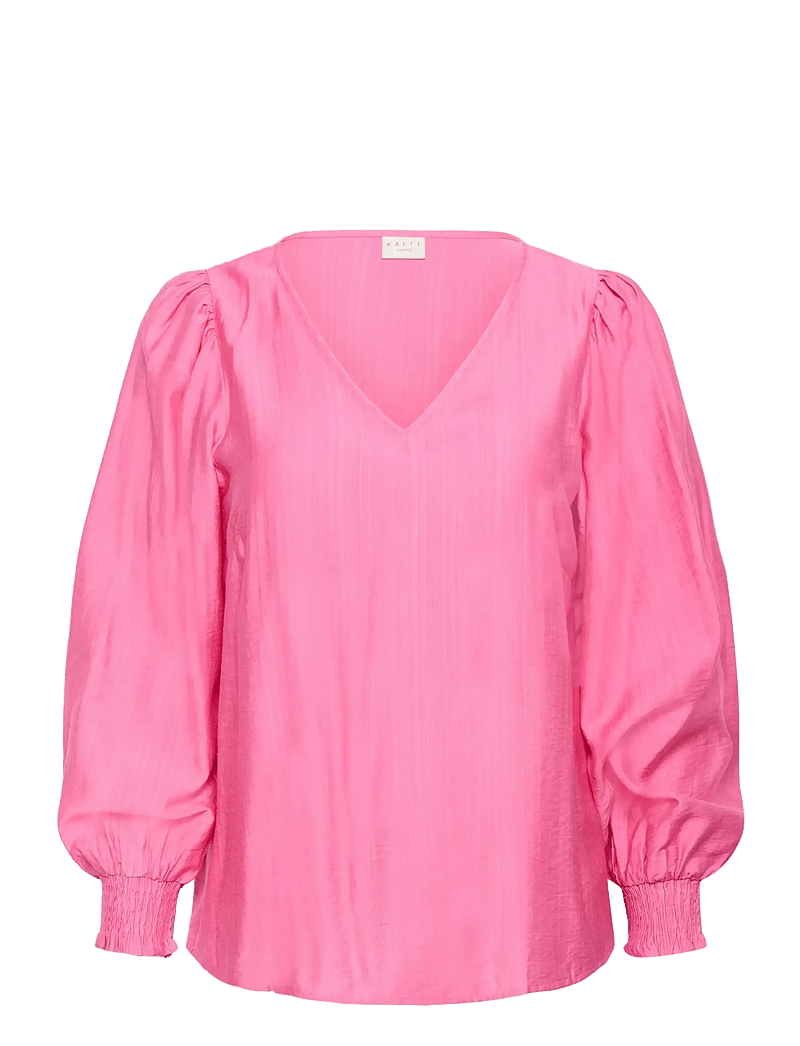 Kaffe Curve - KCsofia Blouse - pitkähihaiset kauluspaidat - pink power - 1