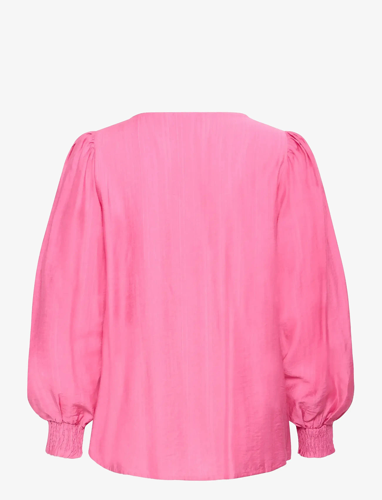 Kaffe Curve - KCsofia Blouse - langærmede bluser - pink power - 2