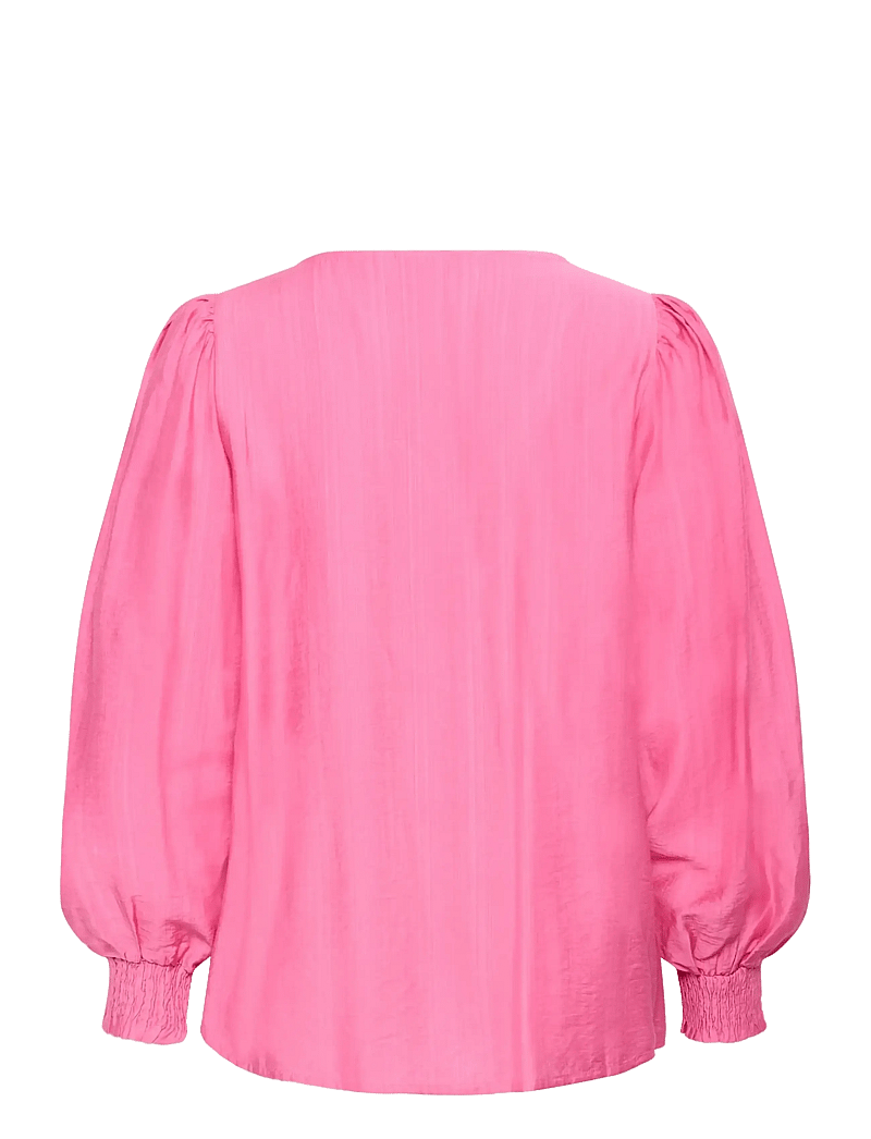 Kaffe Curve - KCsofia Blouse - pitkähihaiset kauluspaidat - pink power - 2