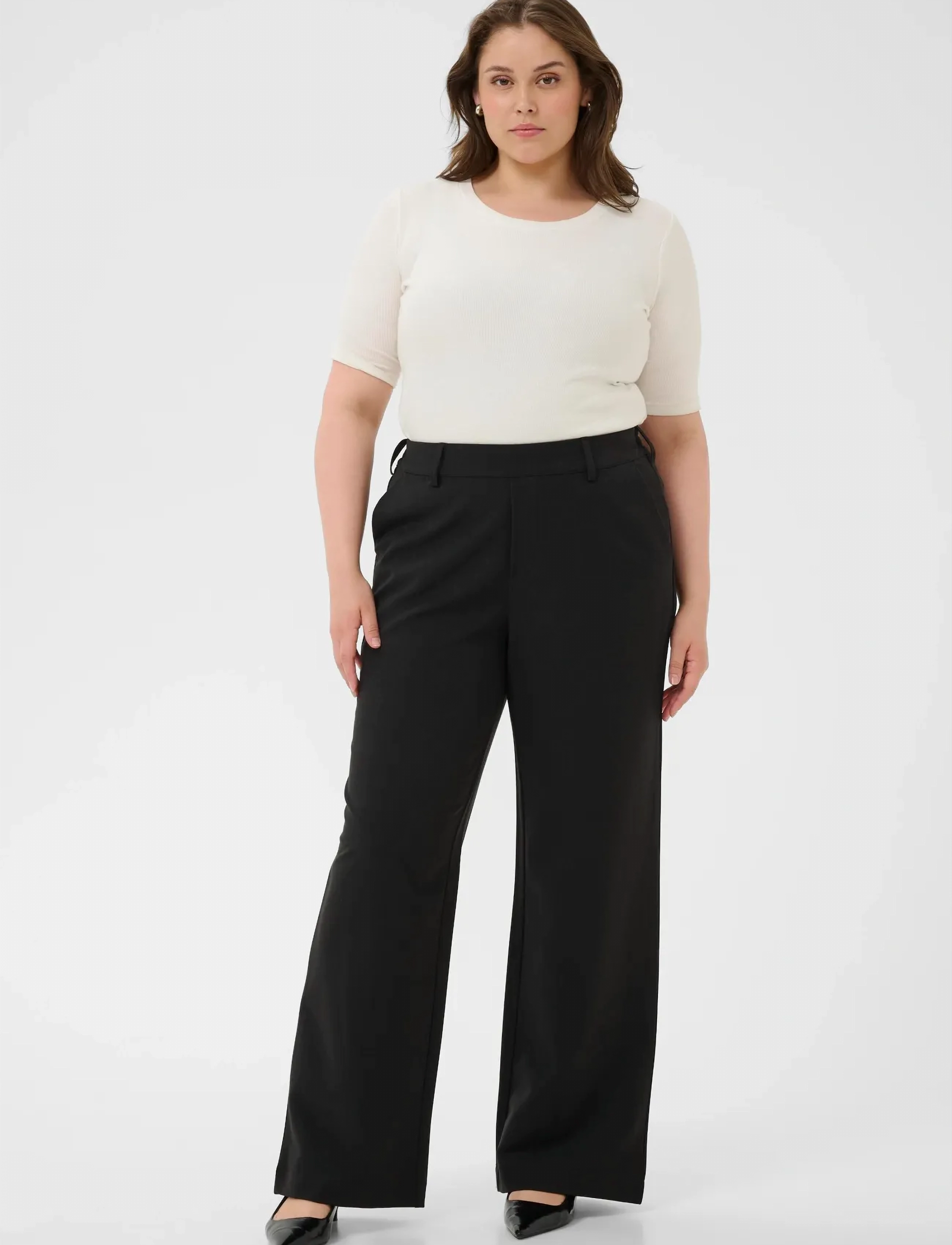 Kaffe Curve - KChalley Pants - black deep - 3