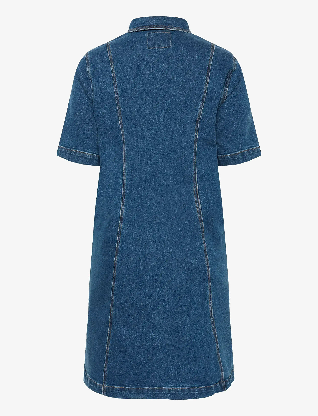 Kaffe Curve - KCleni Denim Dress - overhemdjurken - medium blue denim - 2
