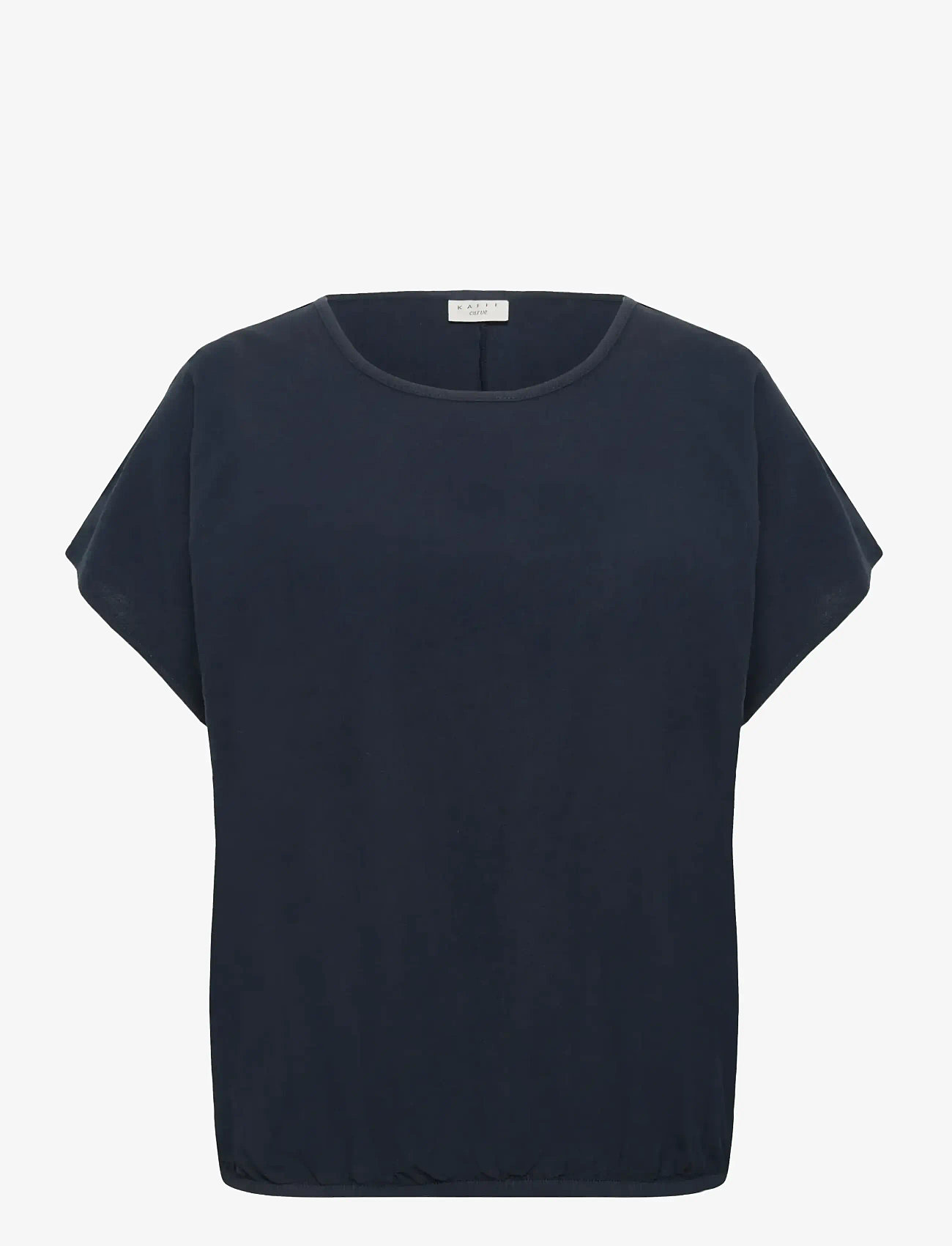Kaffe Curve - KCnana SS Blouse - t-shirts - midnight marine - 1