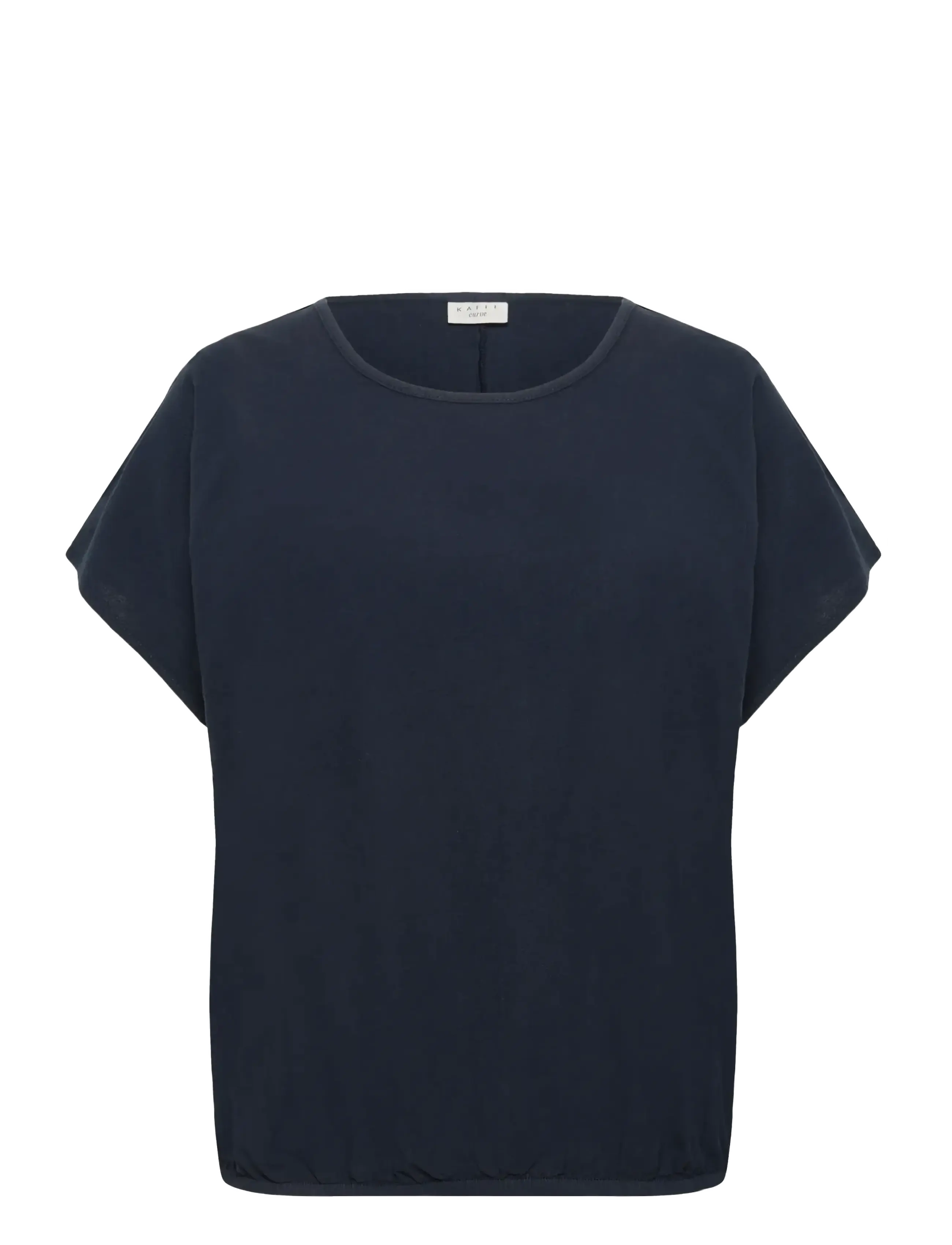 Kaffe Curve KCnana SS Blouse - Tøj - MIDNIGHT MARINE / navy