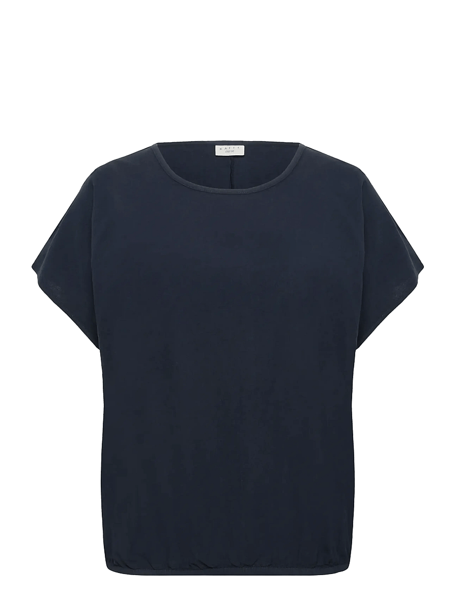 Kaffe Curve - KCnana SS Blouse - t-shirts - midnight marine - 1