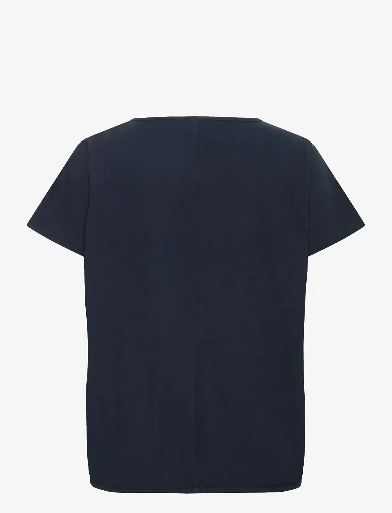 Kaffe Curve - KCnana SS Blouse - t-shirts - midnight marine - 2