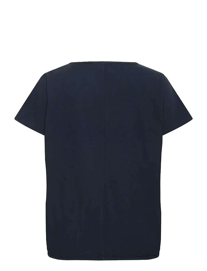 Kaffe Curve - KCnana SS Blouse - t-shirts - midnight marine - 2