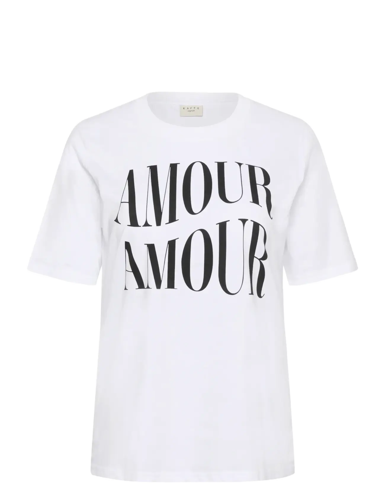 Kaffe Curve KCchari T-Shirt - T-shirts & tops - OPTICAL WHITE / white