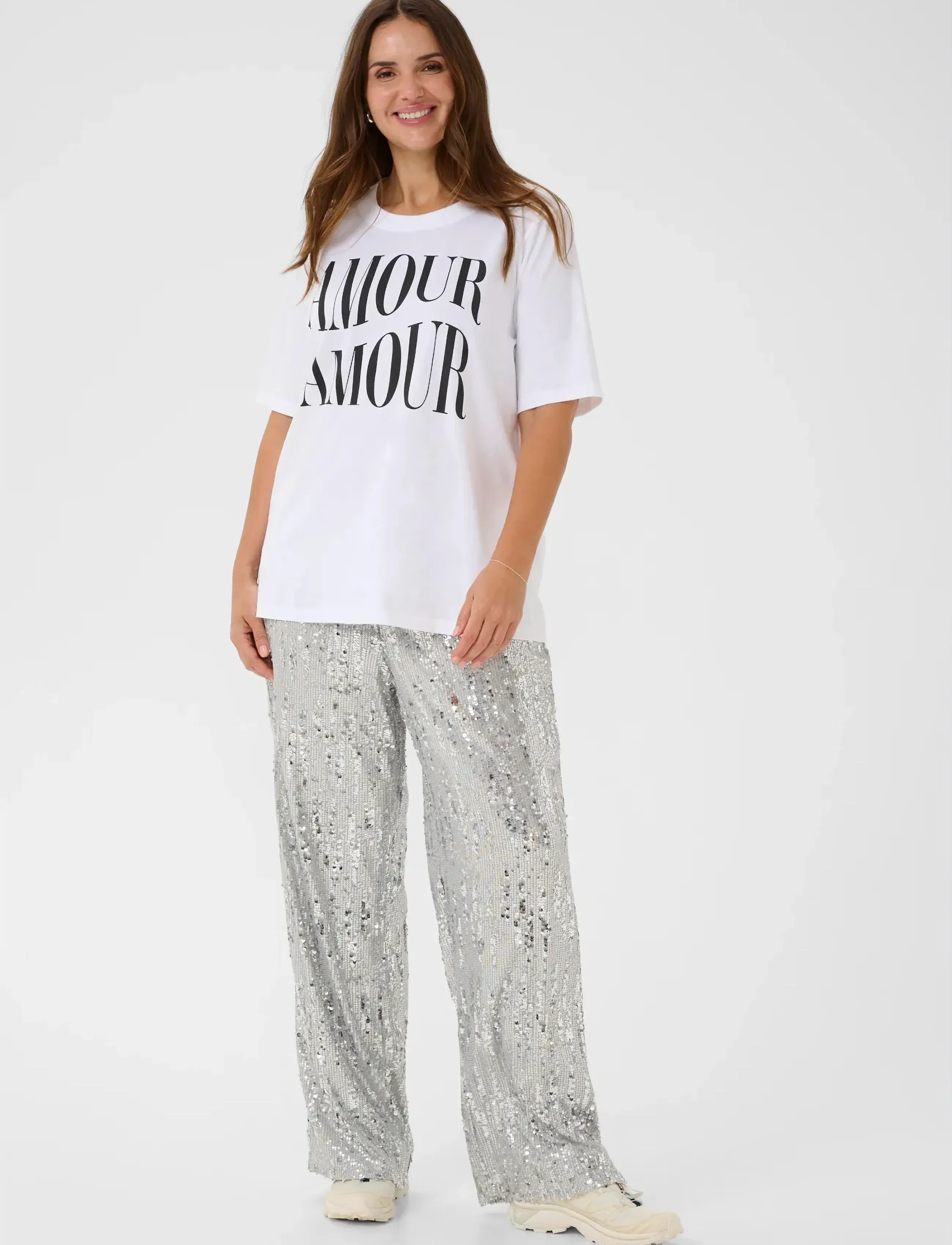 Kaffe Curve - KCchari T-Shirt - laveste priser - optical white - 3
