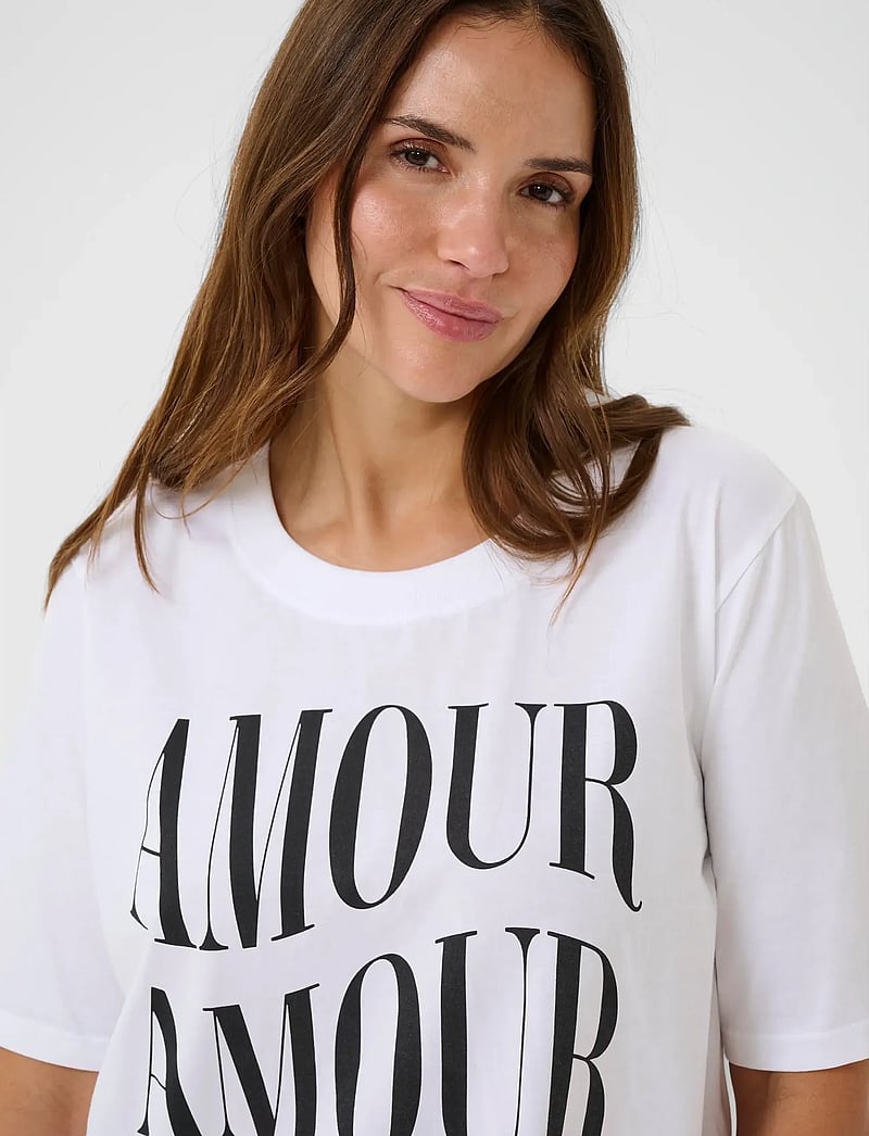 Kaffe Curve - KCchari T-Shirt - t-shirts - optical white - 5