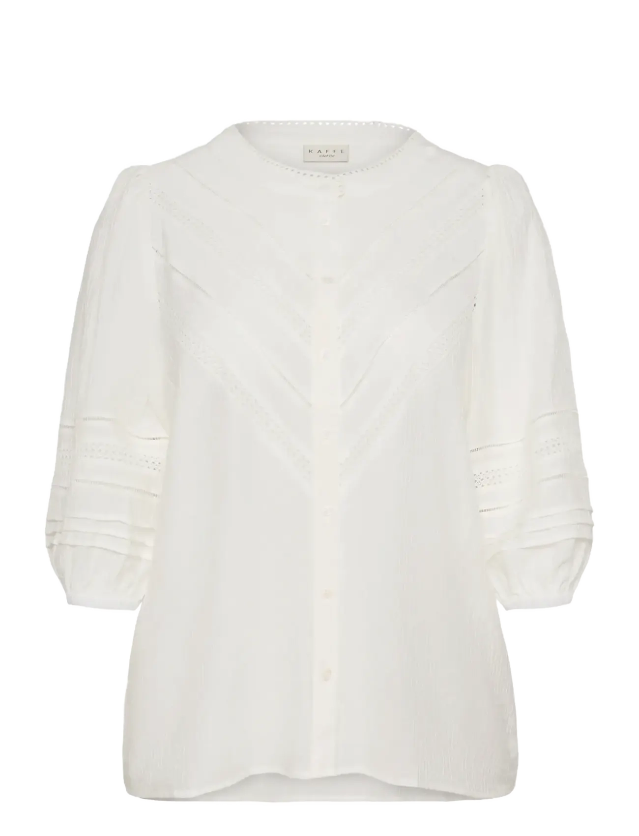 KAFFE CURVE Kcliwa Shirt Cream - 44 - Damen