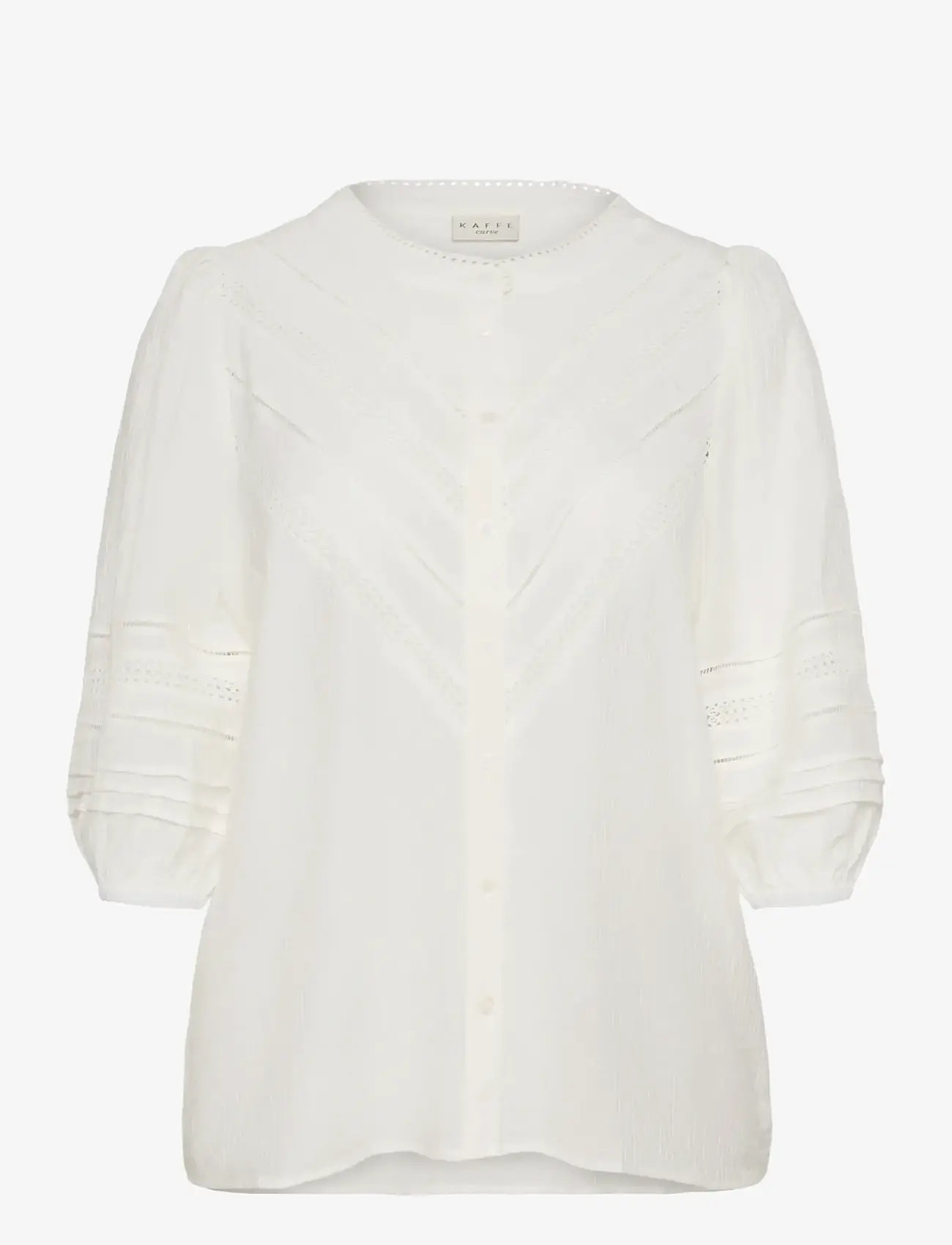 Kaffe Curve - KCliwa Shirt - langärmlige hemden - chalk - 1