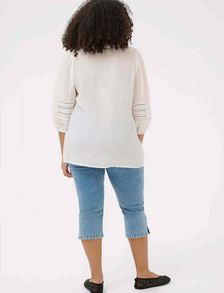 Kaffe Curve - KCliwa Shirt - langärmlige hemden - chalk - 3