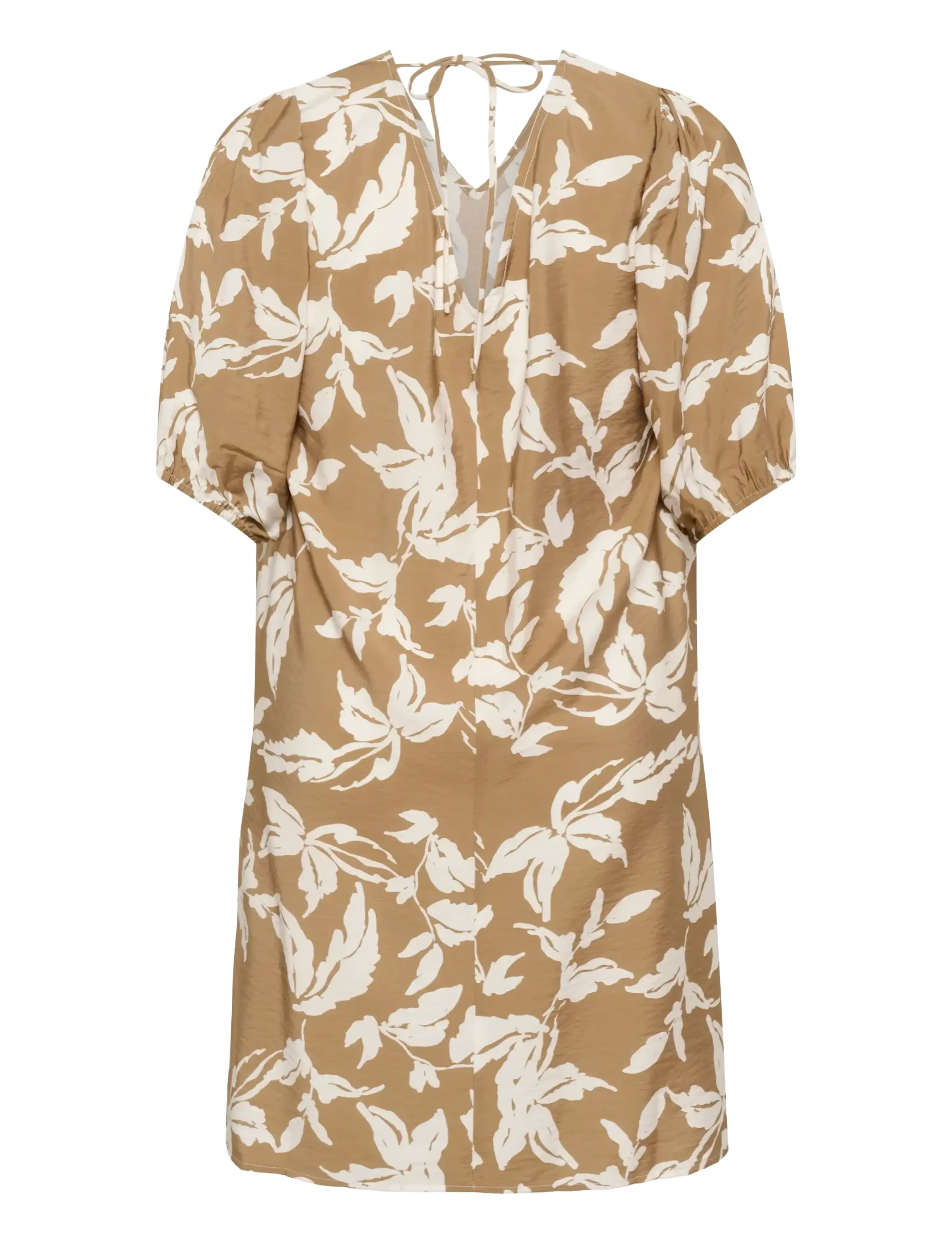 Kaffe Curve - KCmarla Dress - korte kjoler - oak chalk leafs - 2