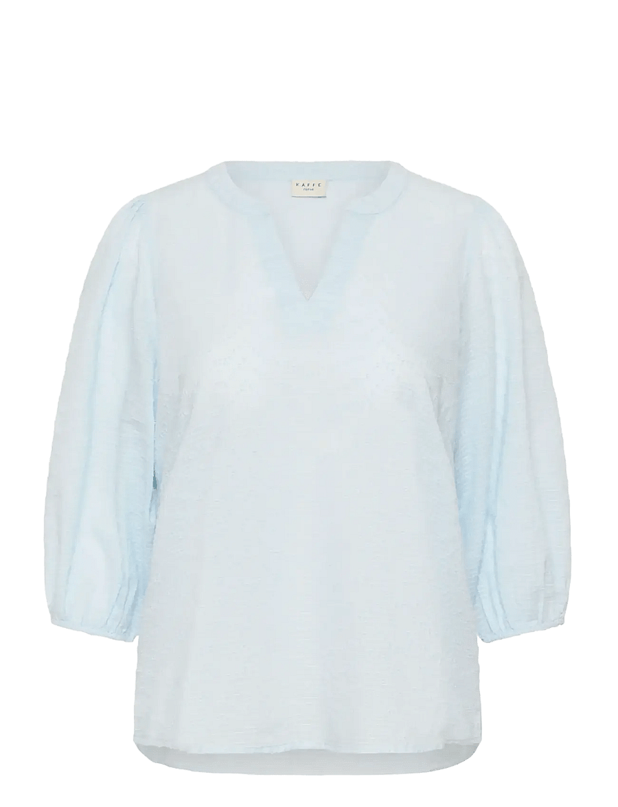 Kaffe Curve - KCpenelopia Blouse - trekvartærmede bluser - nantucket breeze - 1