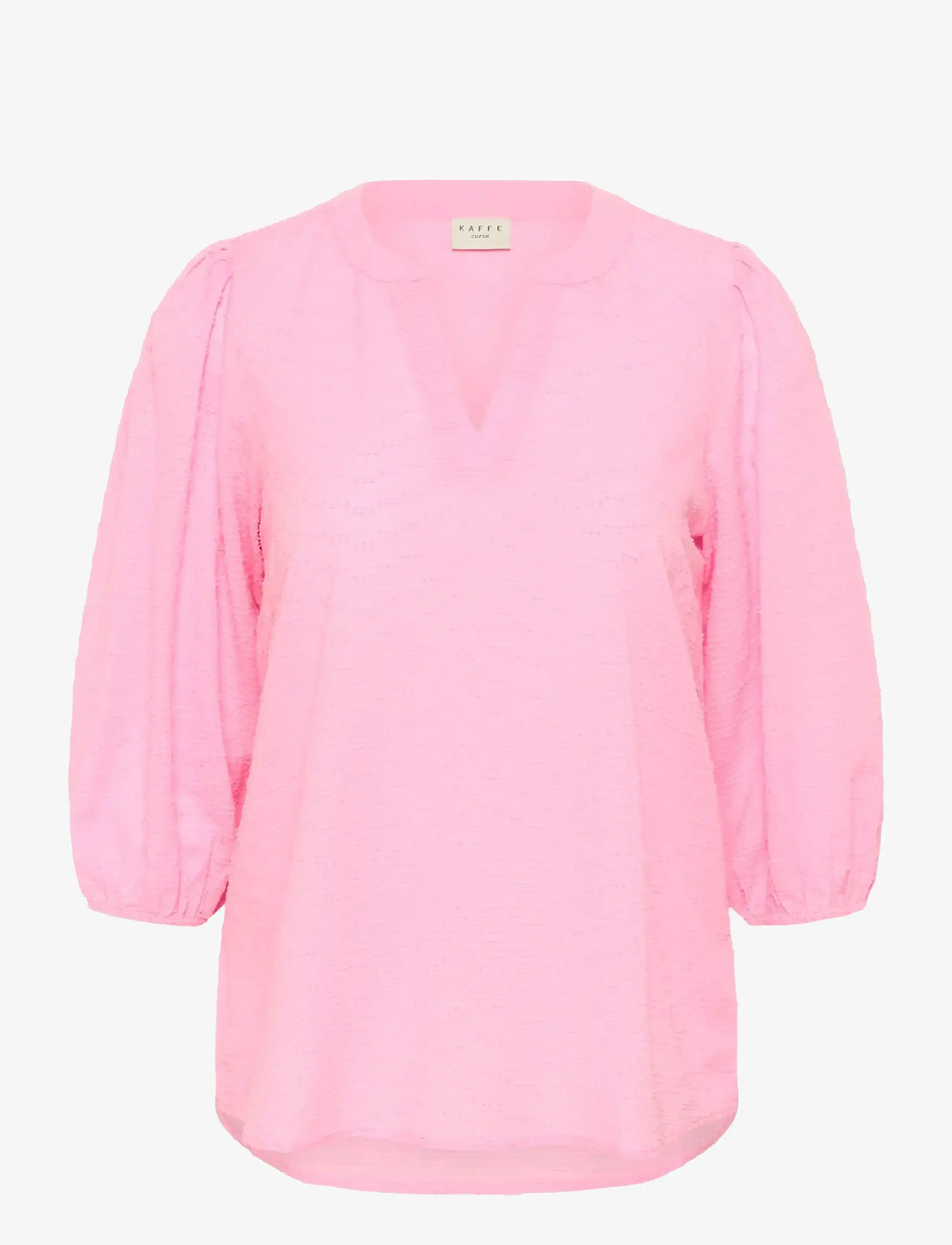 Kaffe Curve - KCpenelopia Blouse - langærmede bluser - pink frosting - 1