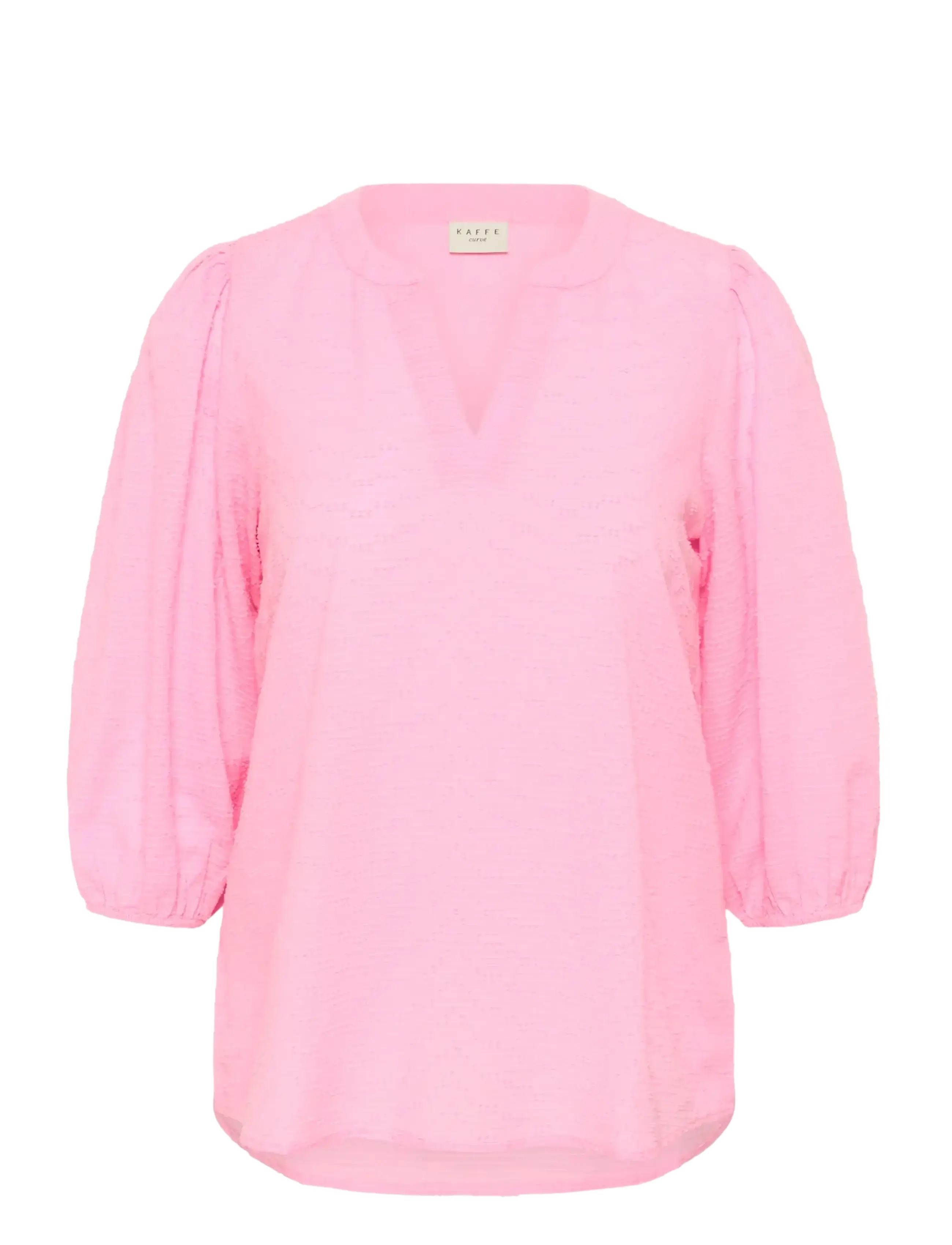 Kaffe Curve - KCpenelopia Blouse - long sleeved blouses - pink frosting - 1
