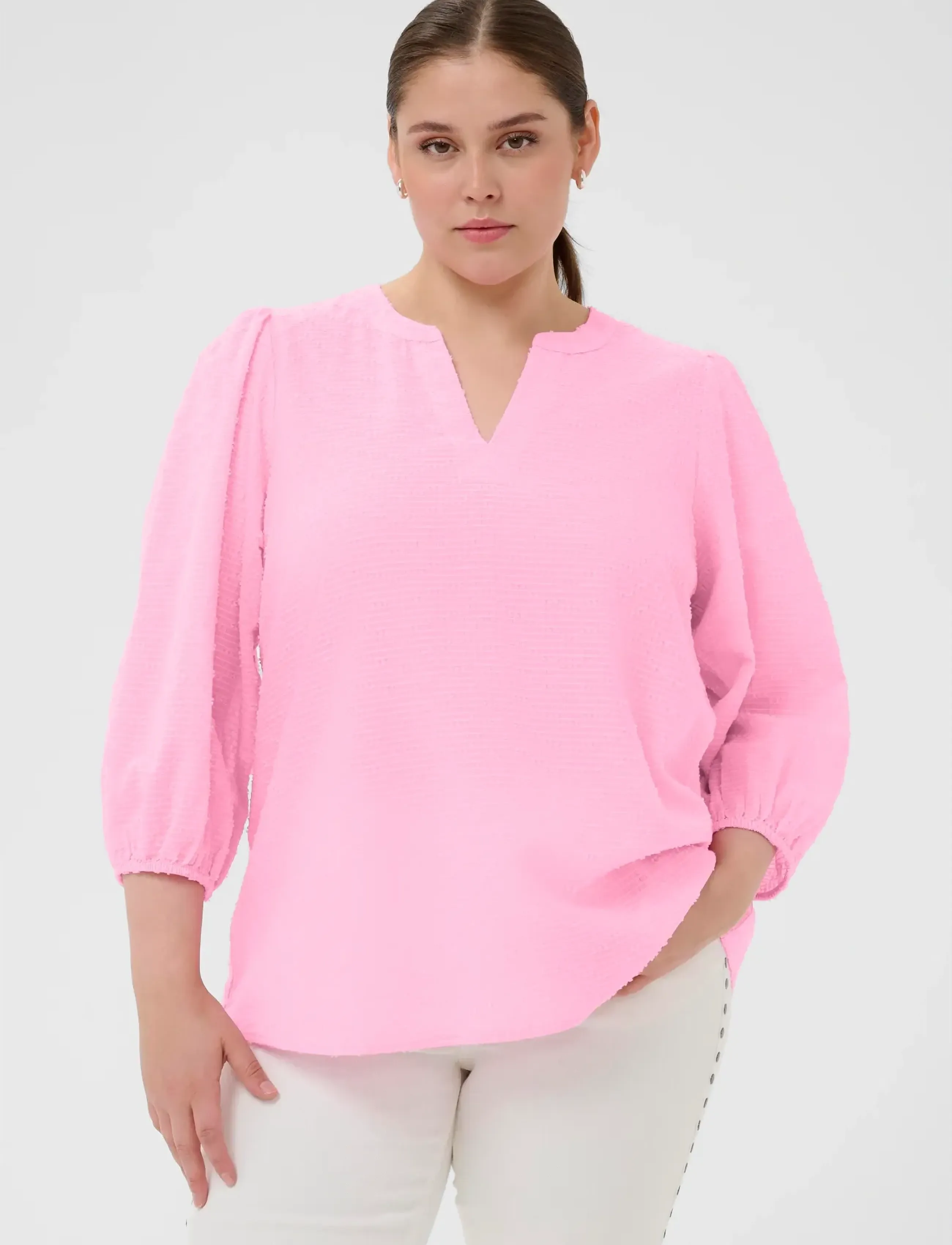 Kaffe Curve KCpenelopia Blouse - Chemisiers - PINK FROSTING / pink/rose