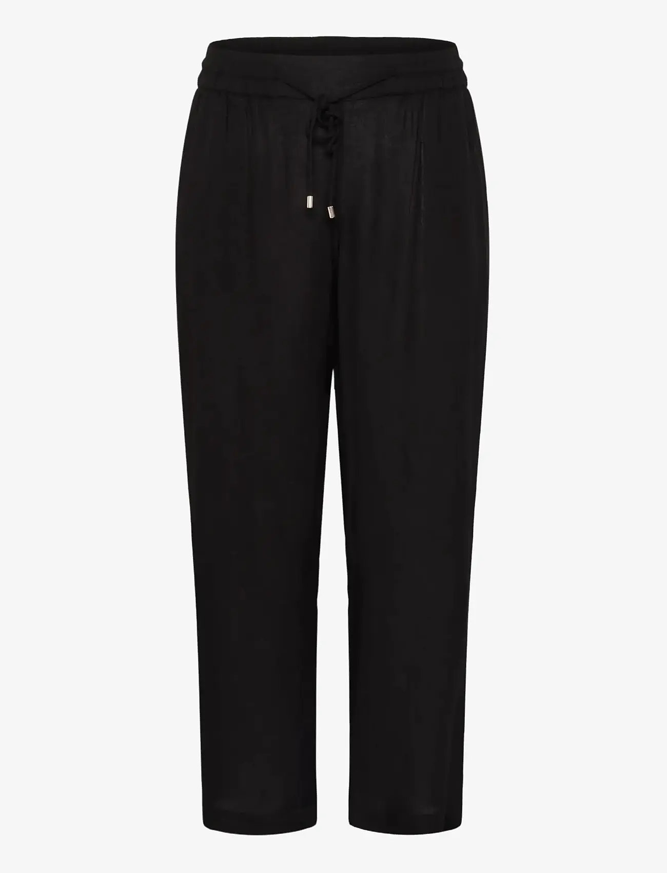 Kaffe Curve - KCmille Wide Pants - vida byxor - black deep - 1