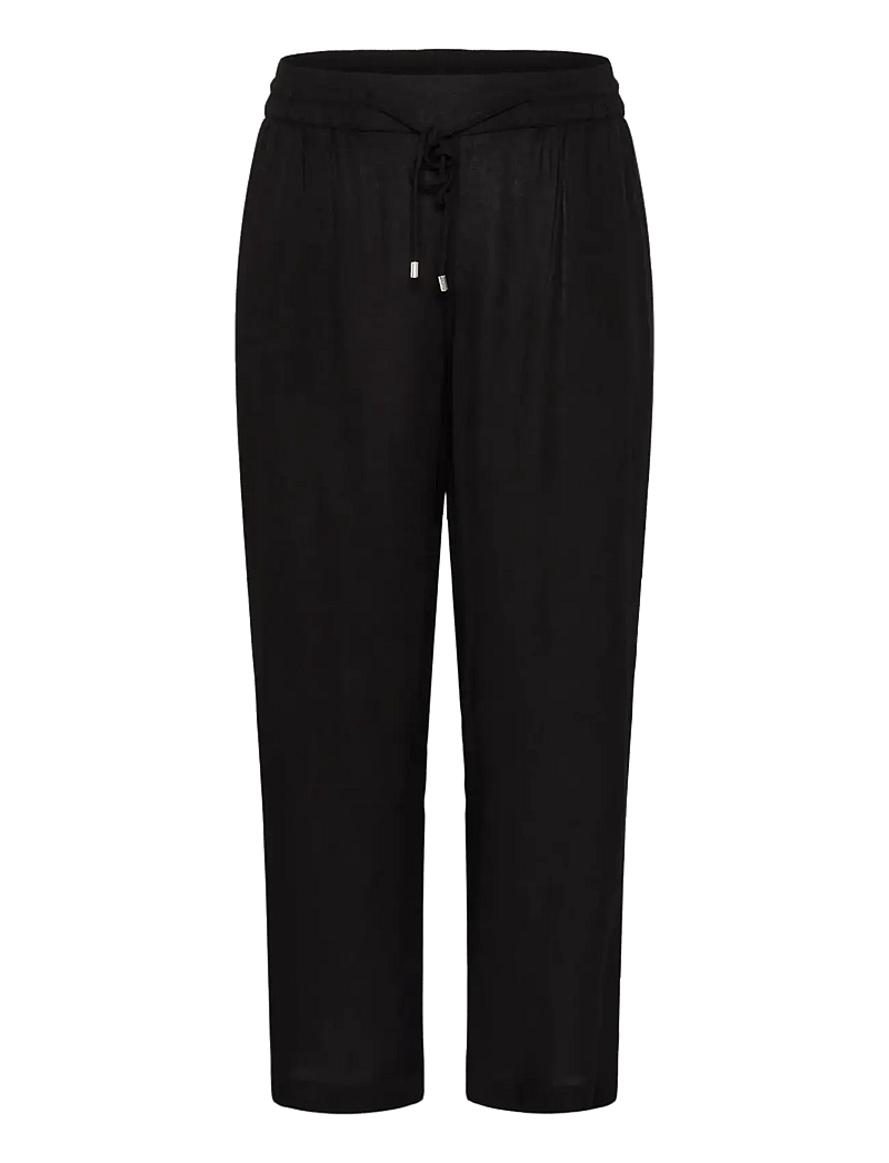 Kaffe Curve - KCmille Wide Pants - vida byxor - black deep - 1