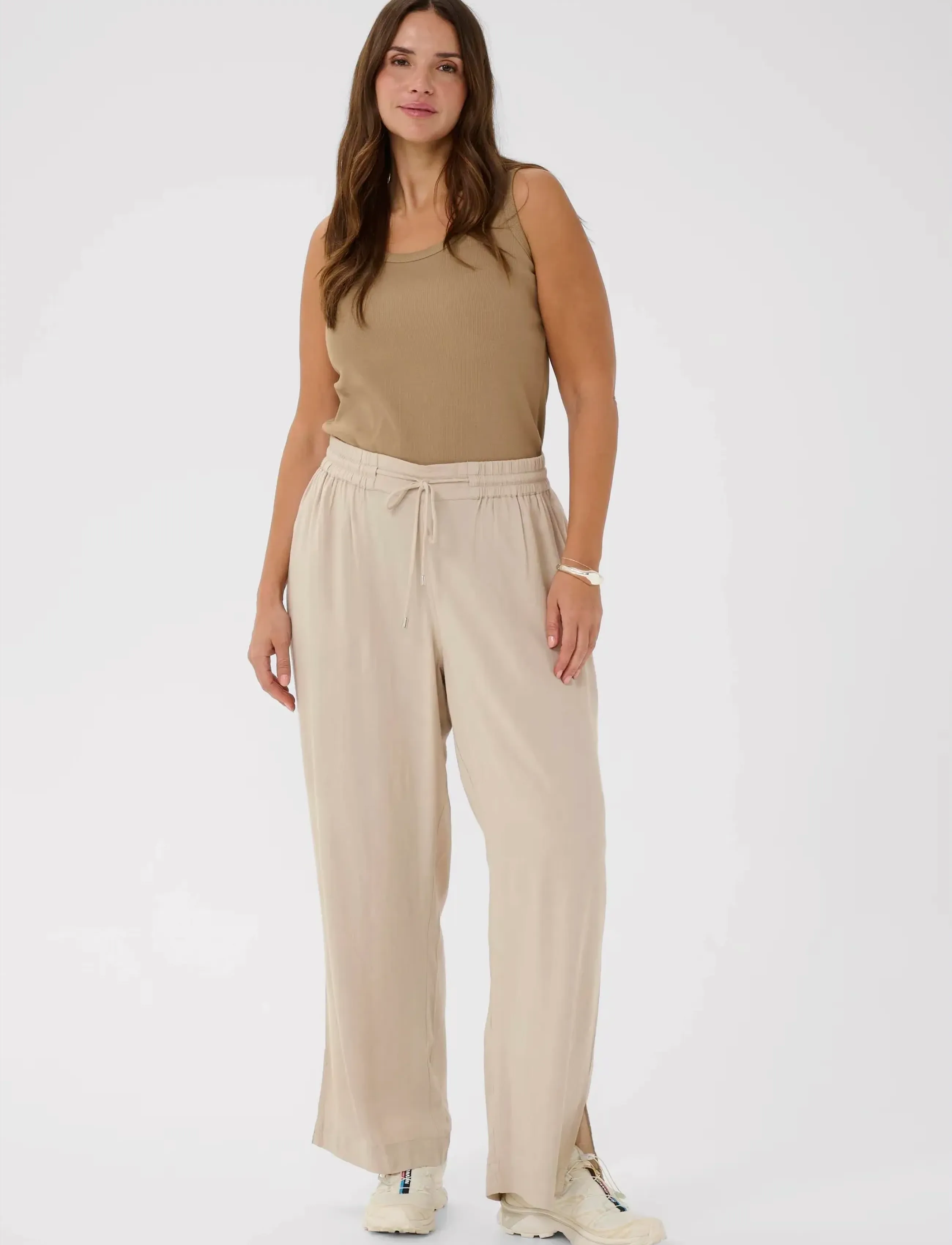 KAFFE CURVE Kcmille Wide Pants mjukisbyxor dam – bild 2