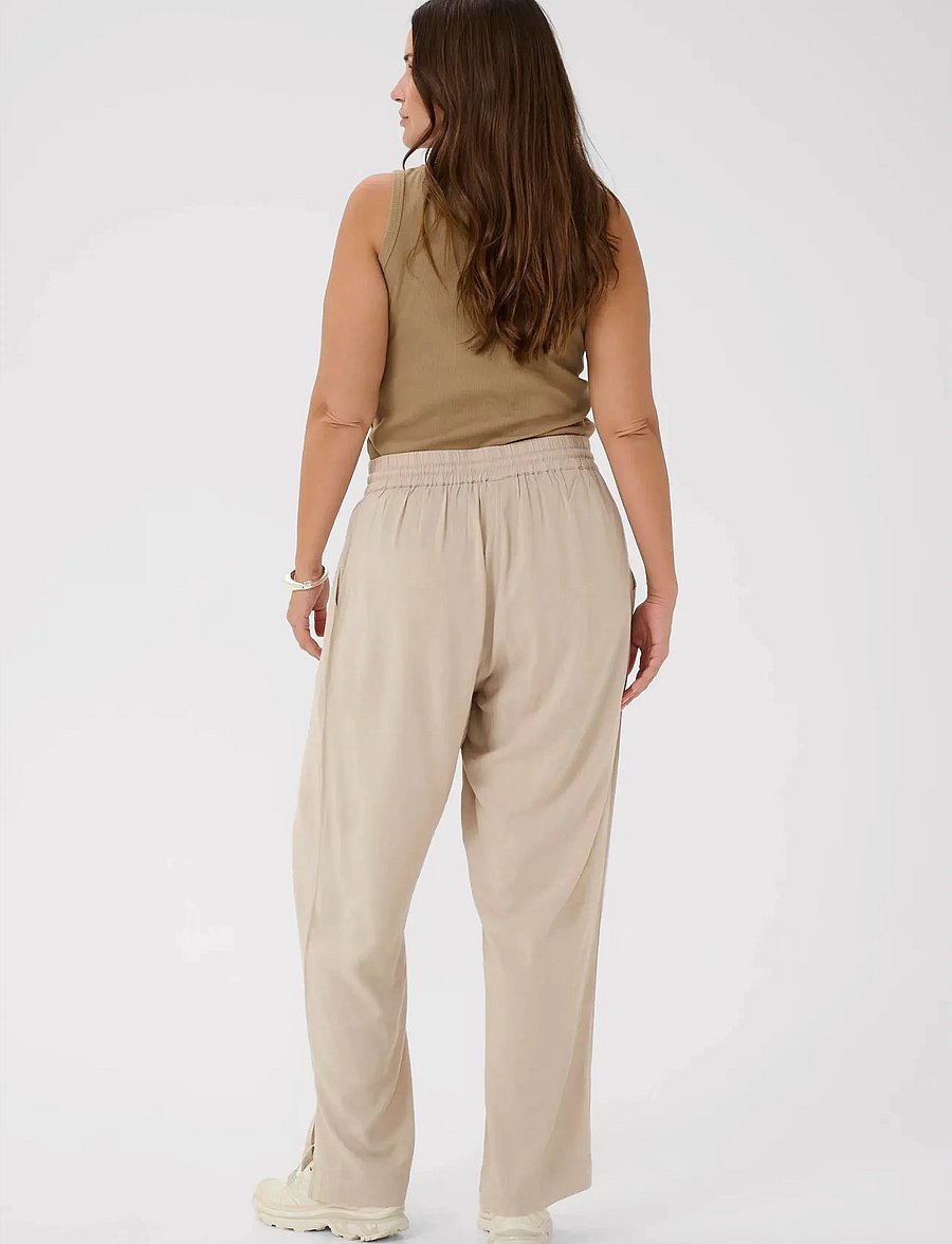 Kaffe Curve - KCmille Wide Pants - vida byxor - feather gray - 4